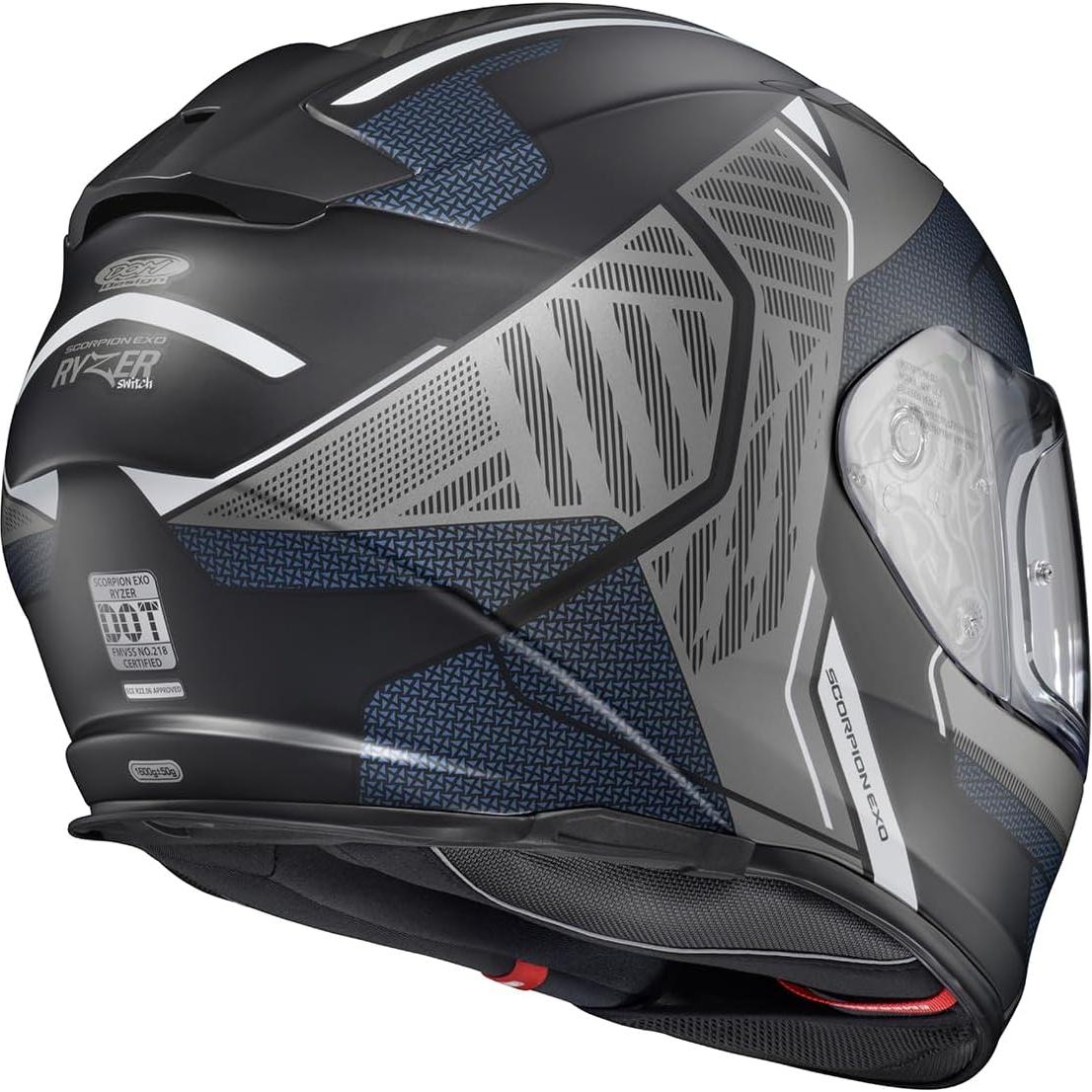 Casco Integral ScorpionEXO Ryzer 2X Grande con Visera Solar