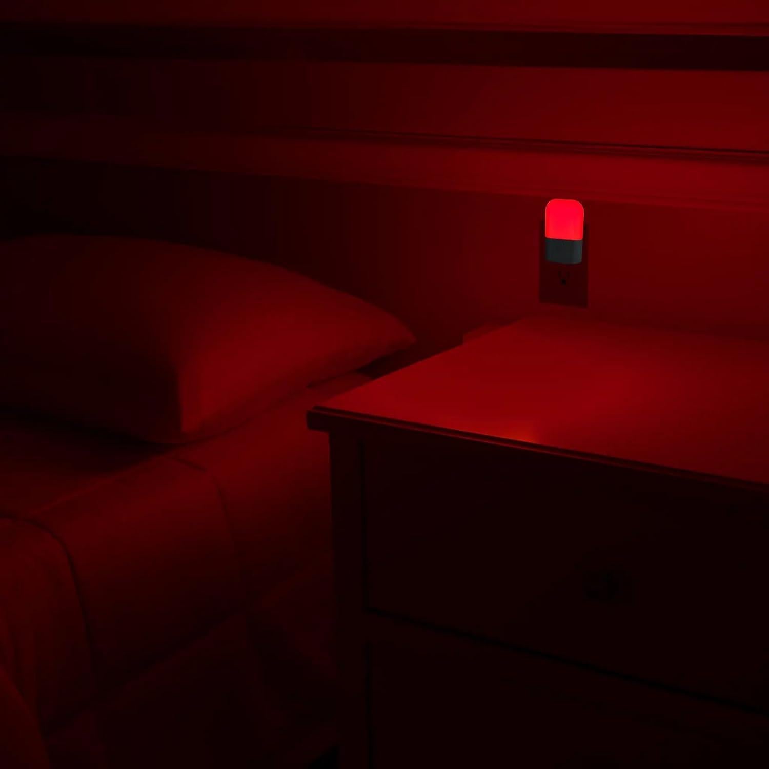 Luz Nocturna Roja Gamma Revive 670nm Terapia Sueño 2 Pzs