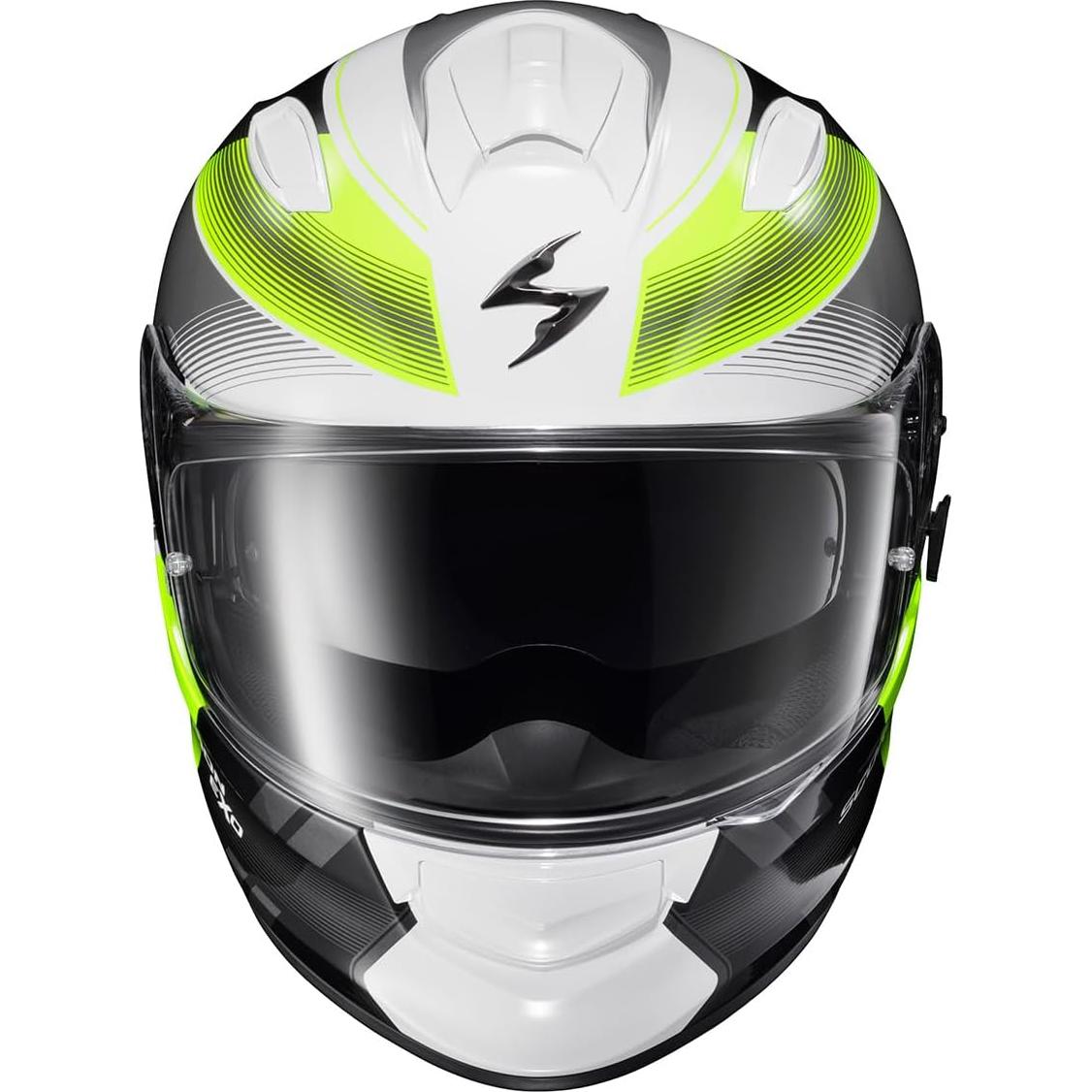 Casco ScorpionEXO Ryzer Grande Hi-Viz con visor solar