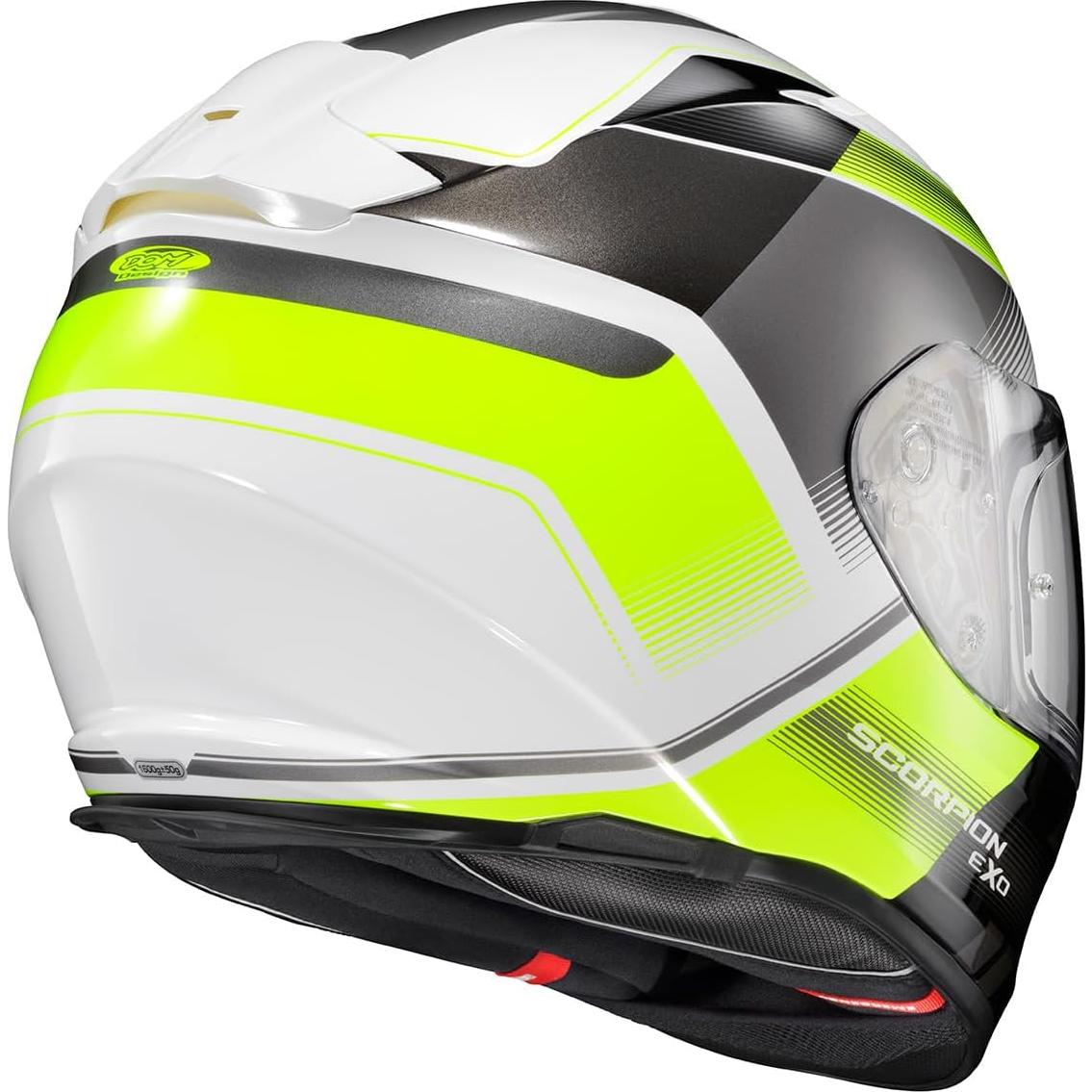 Casco ScorpionEXO Ryzer Grande Hi-Viz con visor solar
