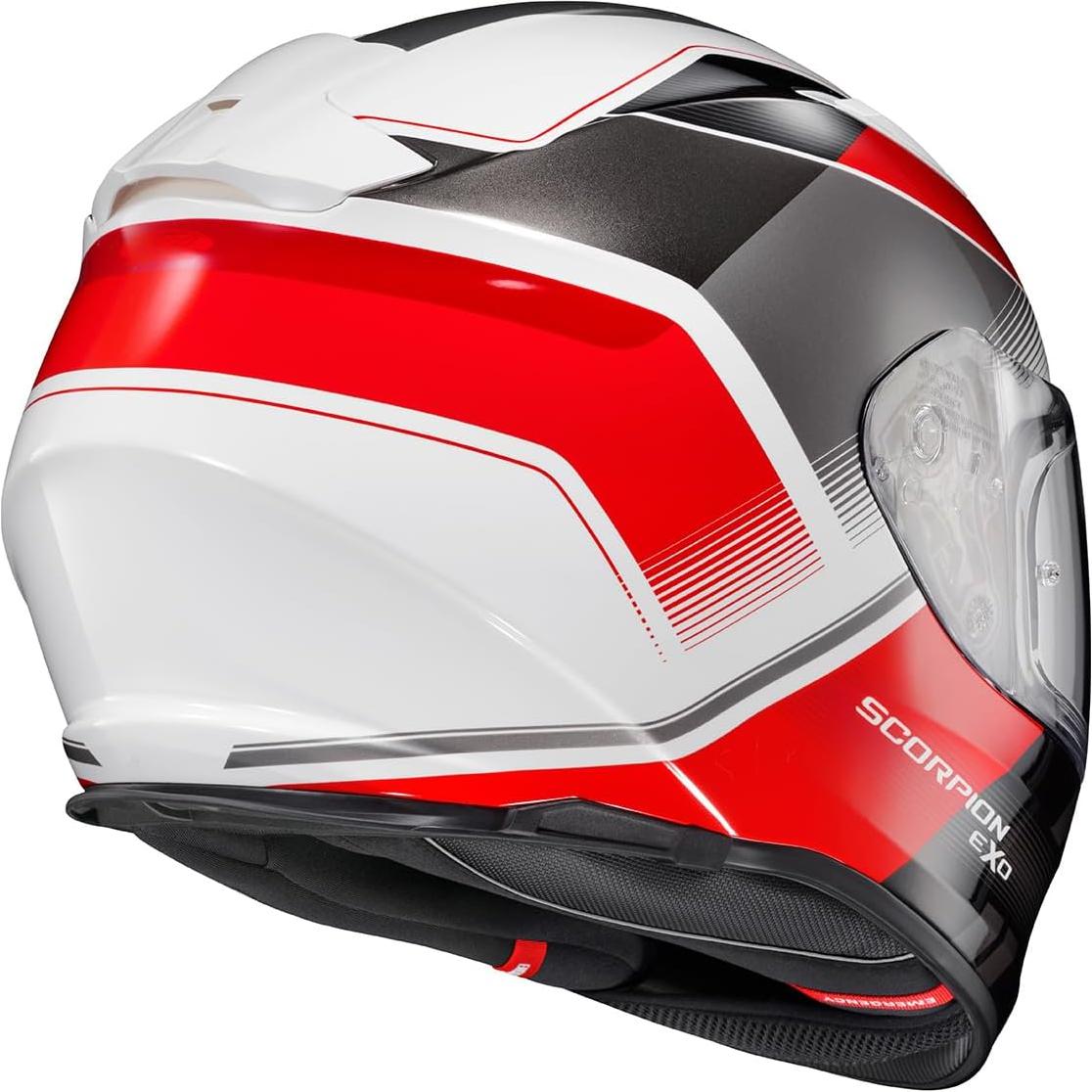Casco ScorpionEXO Ryzer Rojo Mediano con Visera Solar