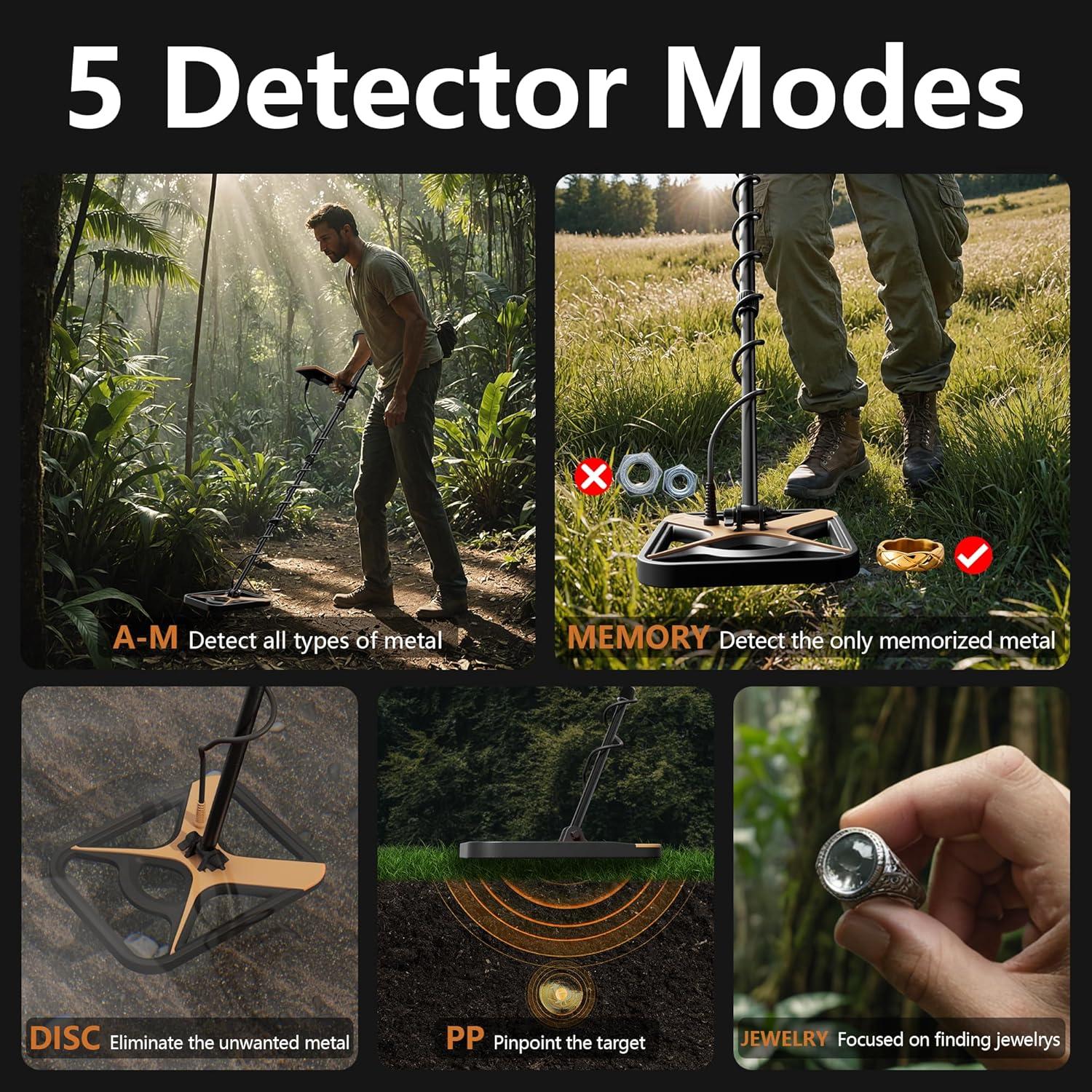 Detector de Metales DetectTrek M55 11" Impermeable 5 Modos