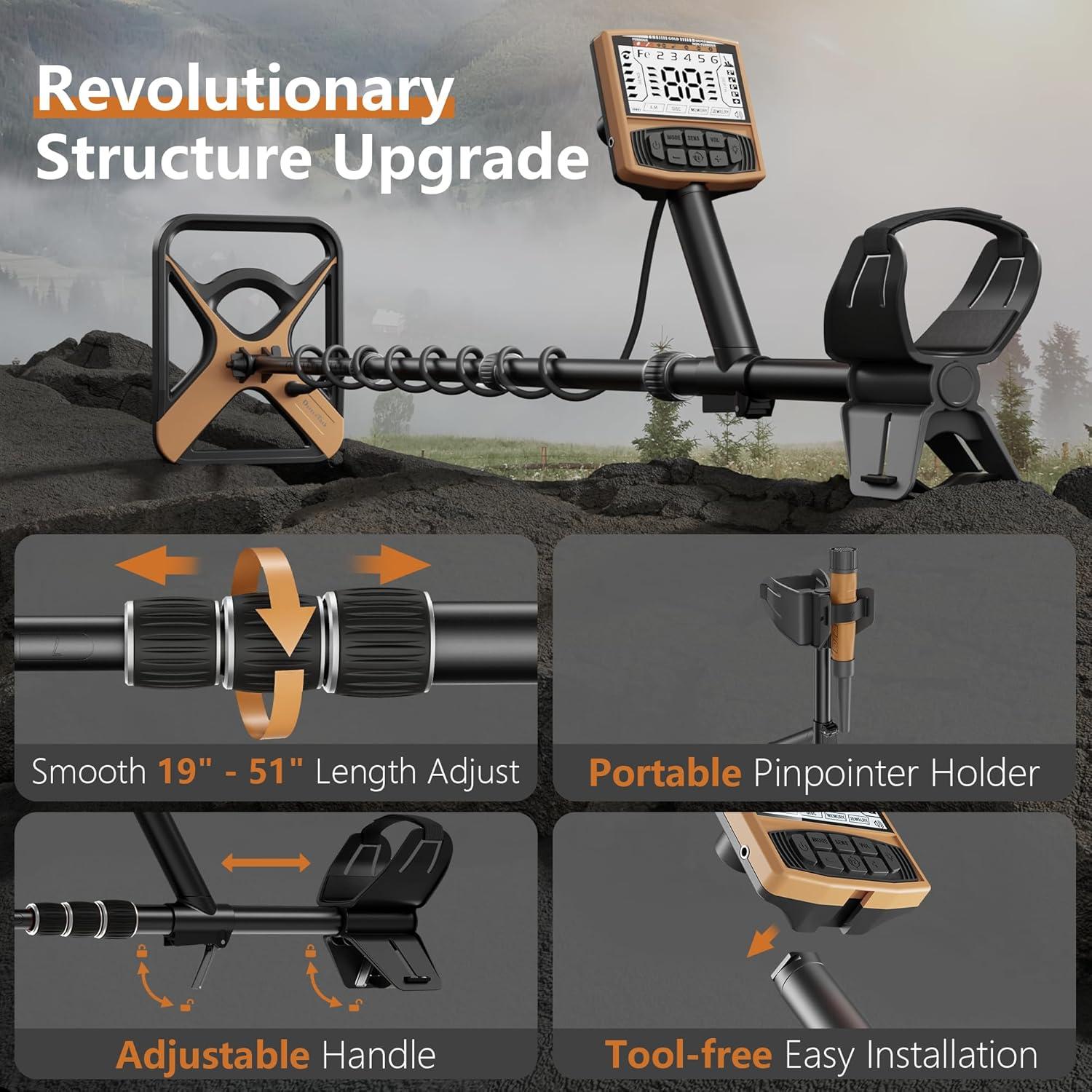 Detector de Metales DetectTrek M55 11" Impermeable 5 Modos