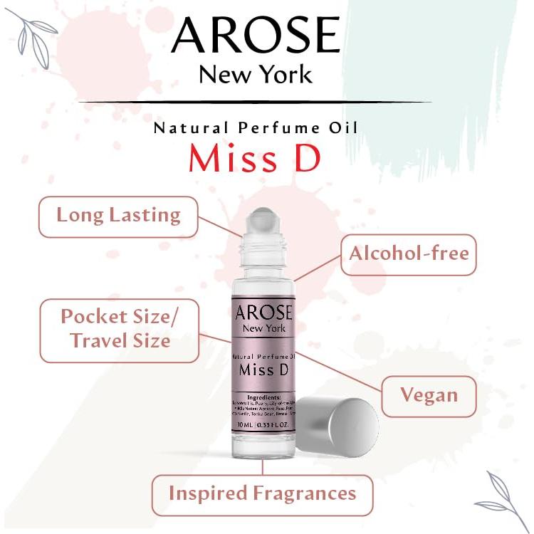 Aceite de Perfume Miss D Arose NY 10 ml Sin Alcohol Vegano