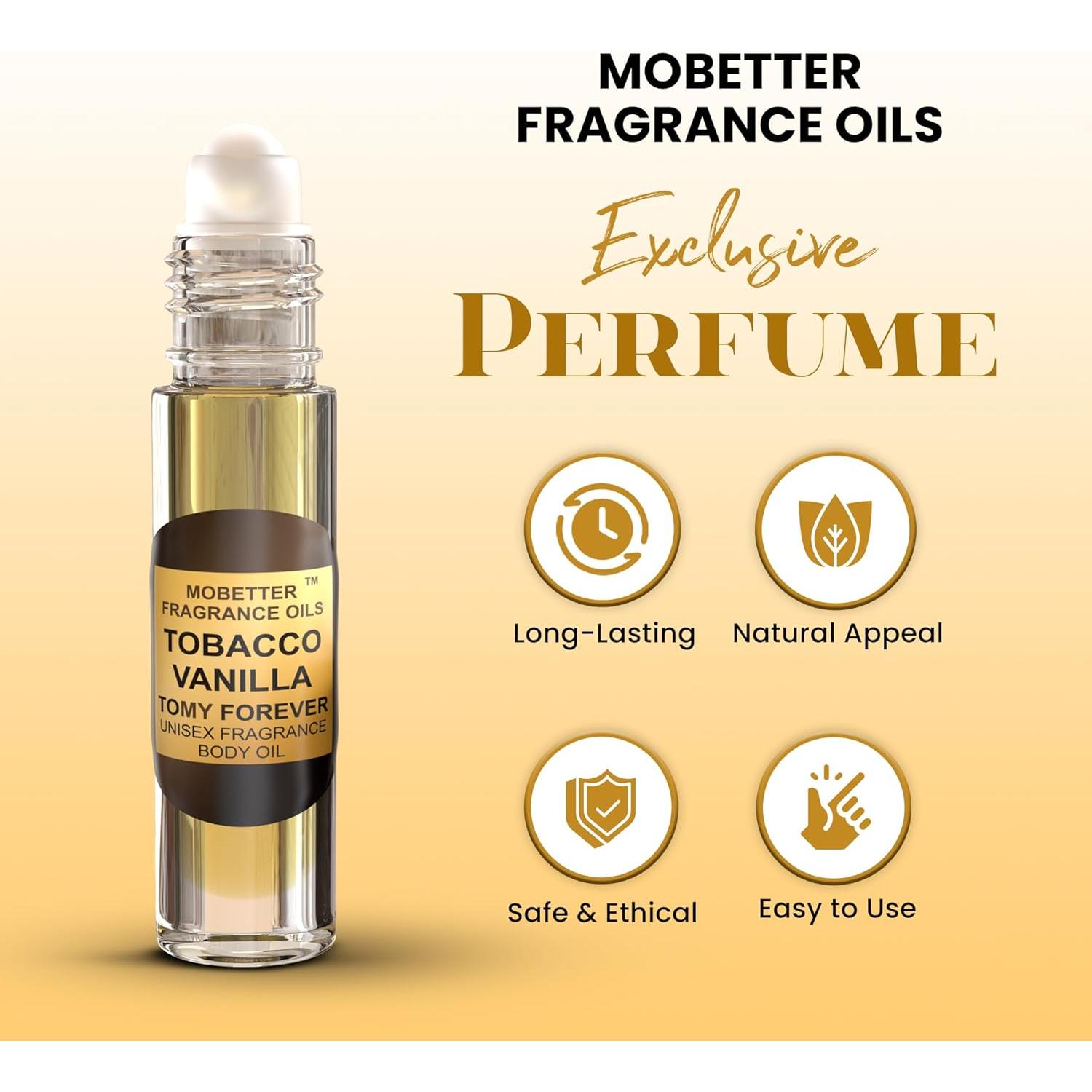 Aceite Corporal Unisex Tabaco y Vainilla 10ml Roll On