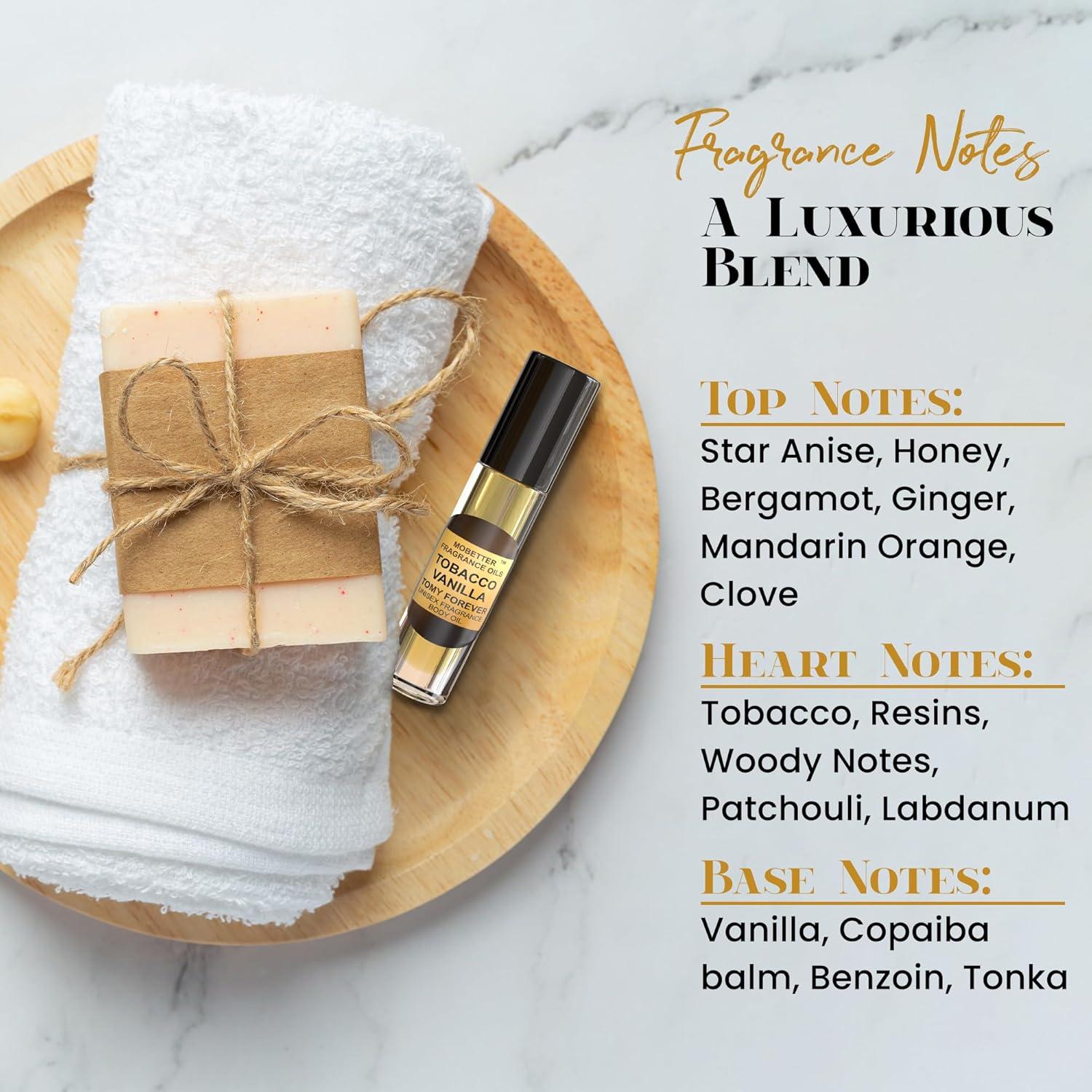 Aceite Corporal Unisex Tabaco y Vainilla 10ml Roll On