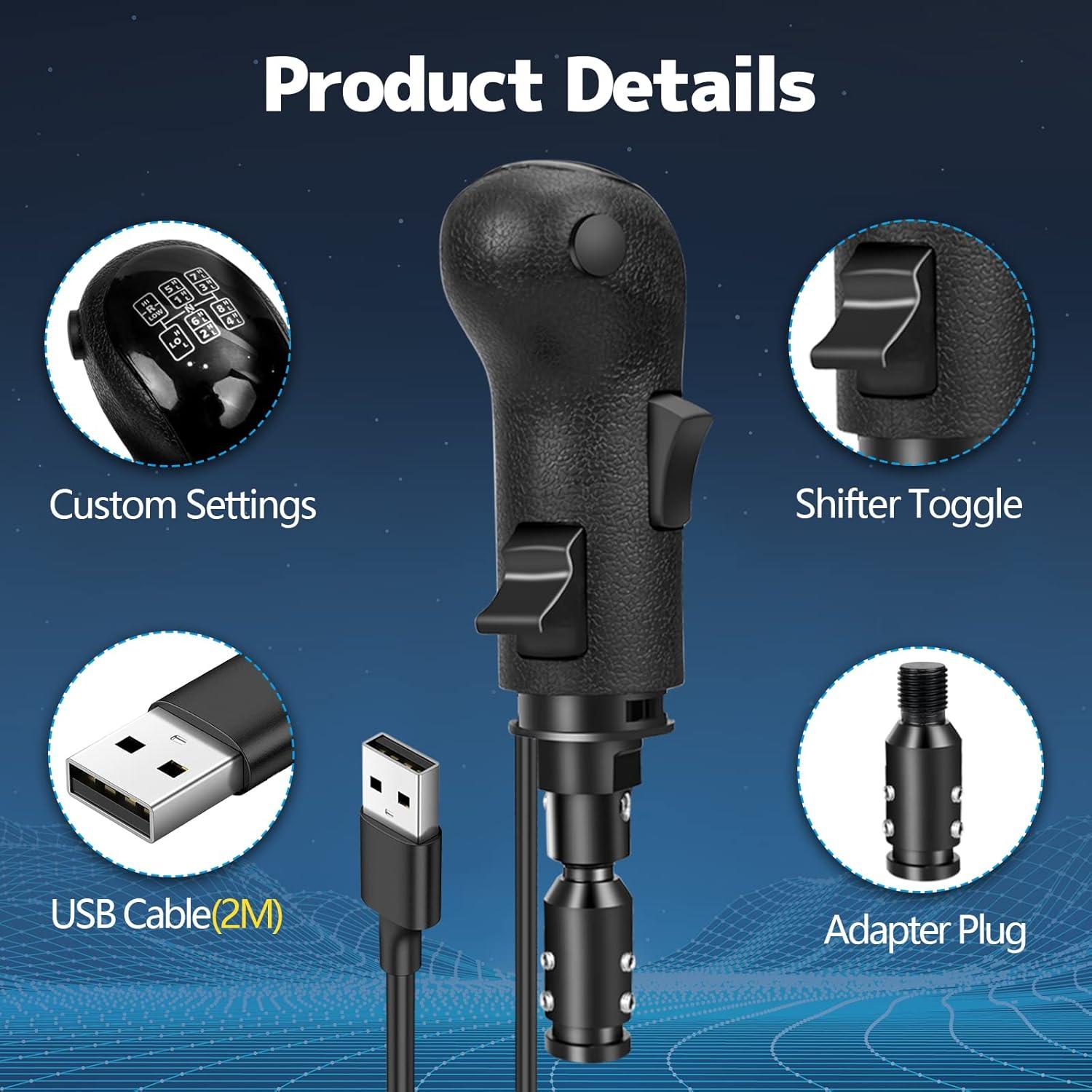 Cambiador USB Dexepe para Simulador de Camiones PC - Compatible G25 G27 G29 TH8A