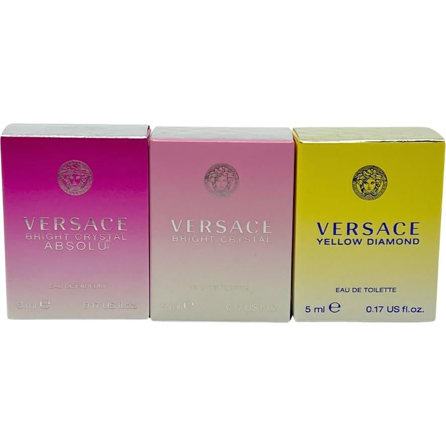 Set de Fragancias Miniaturas Versace 3 Piezas 5 ml Mujeres