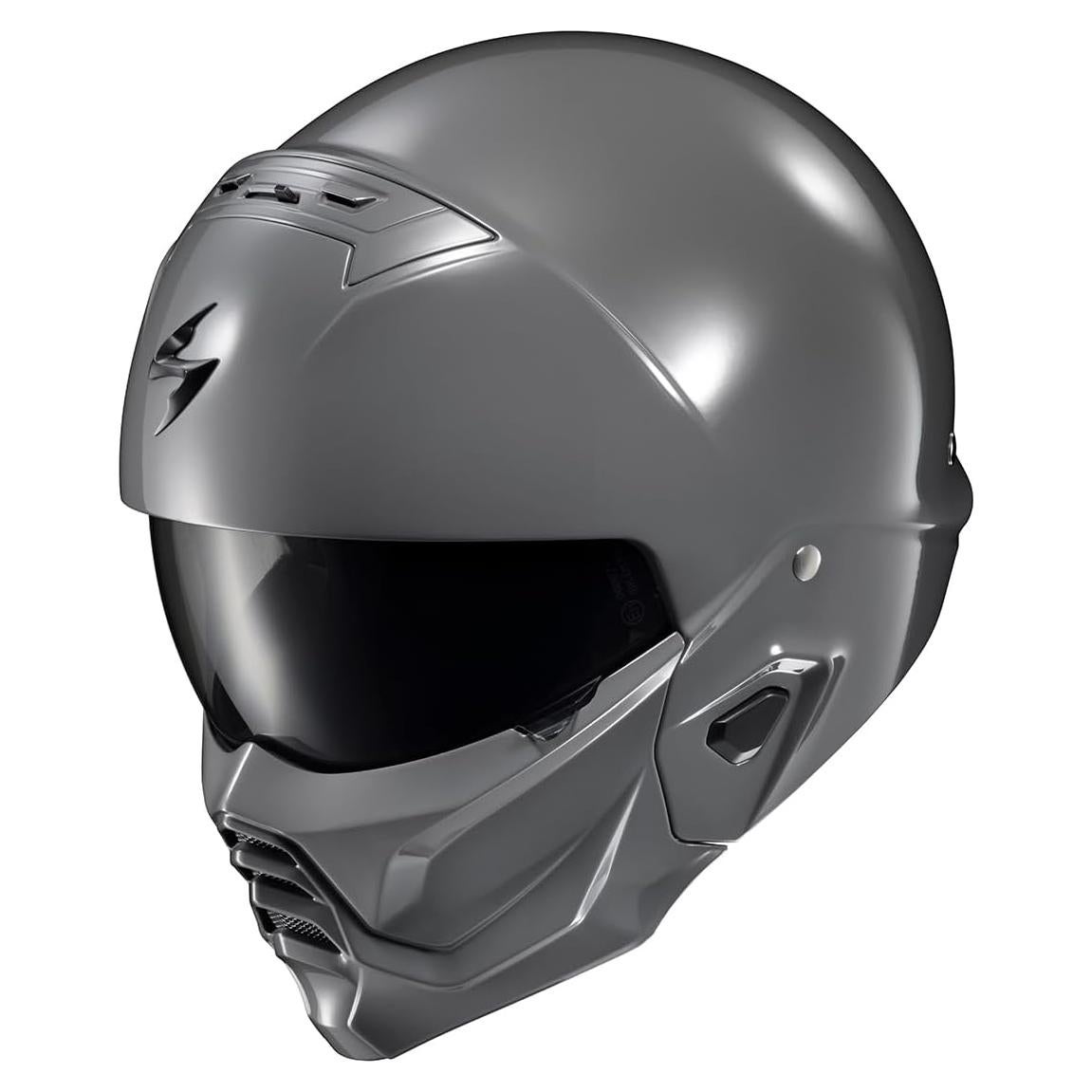 Casco Abierto ScorpionEXO Covert 2 Gris Cemento X-Pequeño