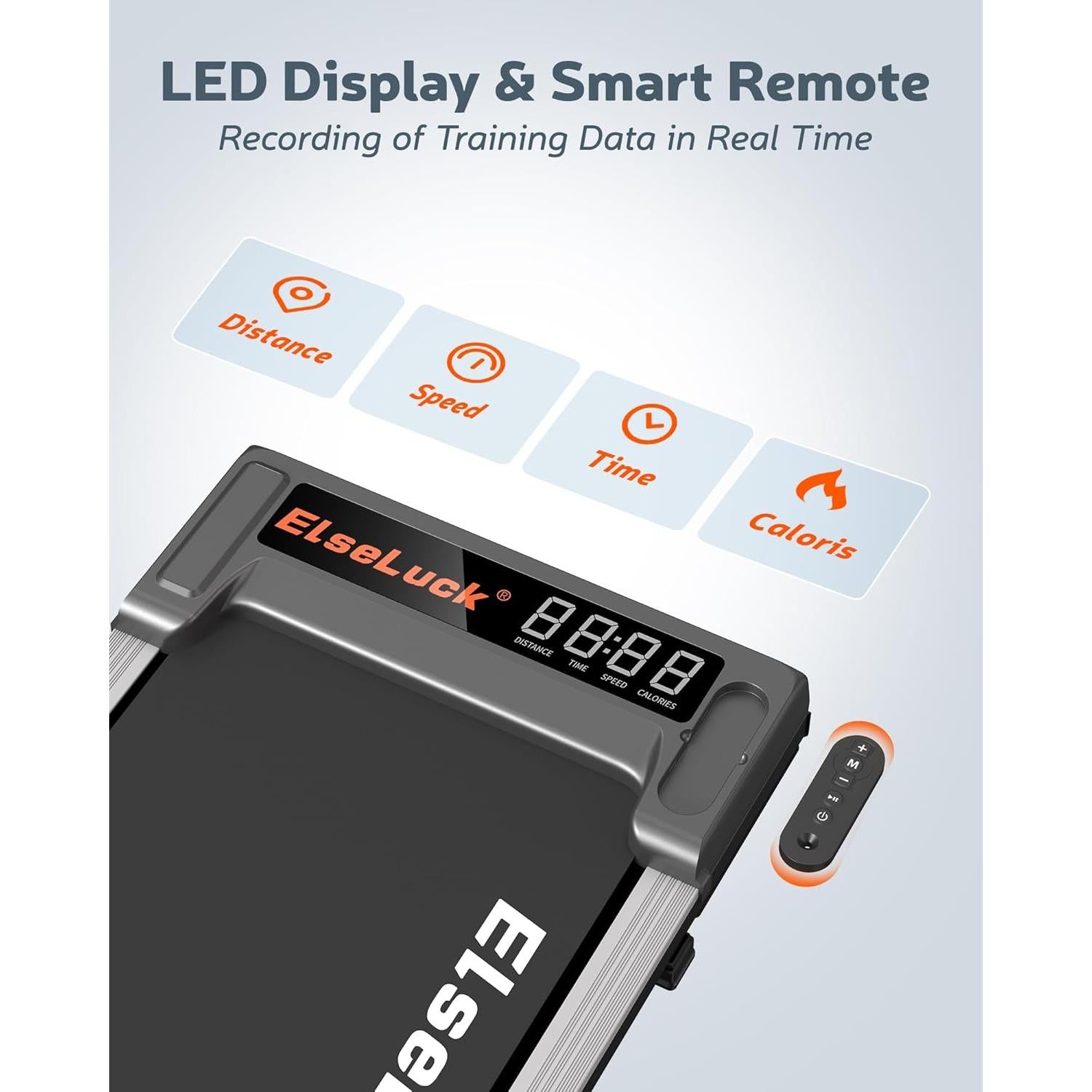 Cinta de Correr Elseluck 2 en 1 Portátil Bajo Escritorio 120kg