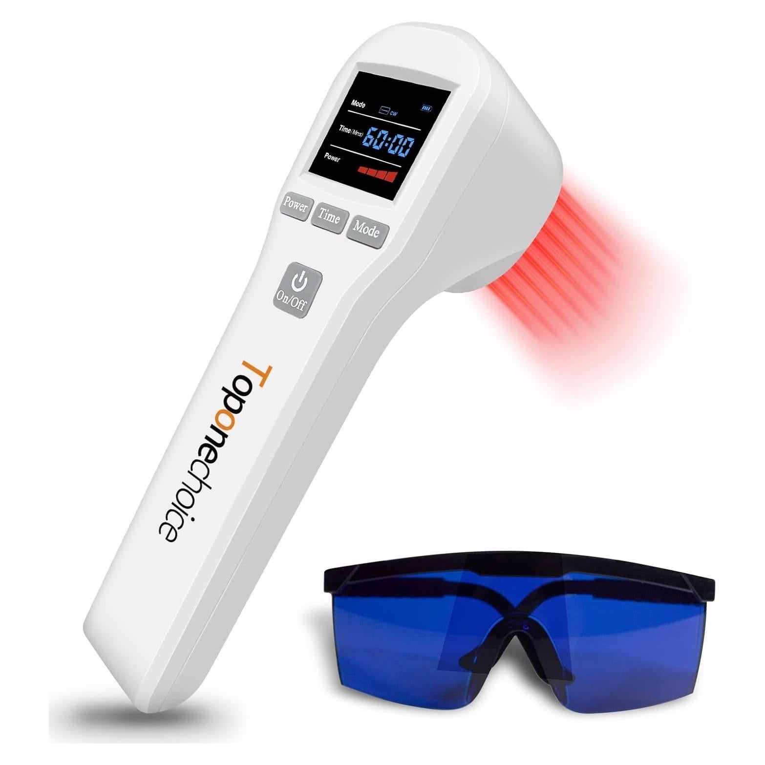 Dispositivo Terapia Luz Roja Toponechoice 4x808nm 16x650nm