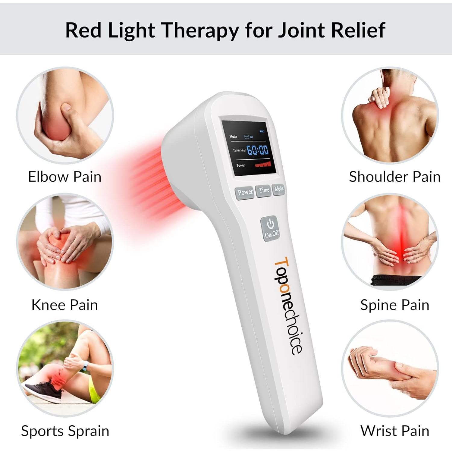 Dispositivo Terapia Luz Roja Toponechoice 4x808nm 16x650nm