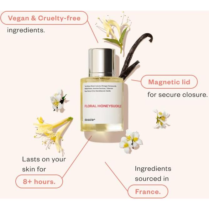 Dossier Eau de Parfum Flor de Madreselva 50ml - Vegano y Libre de Parabenos