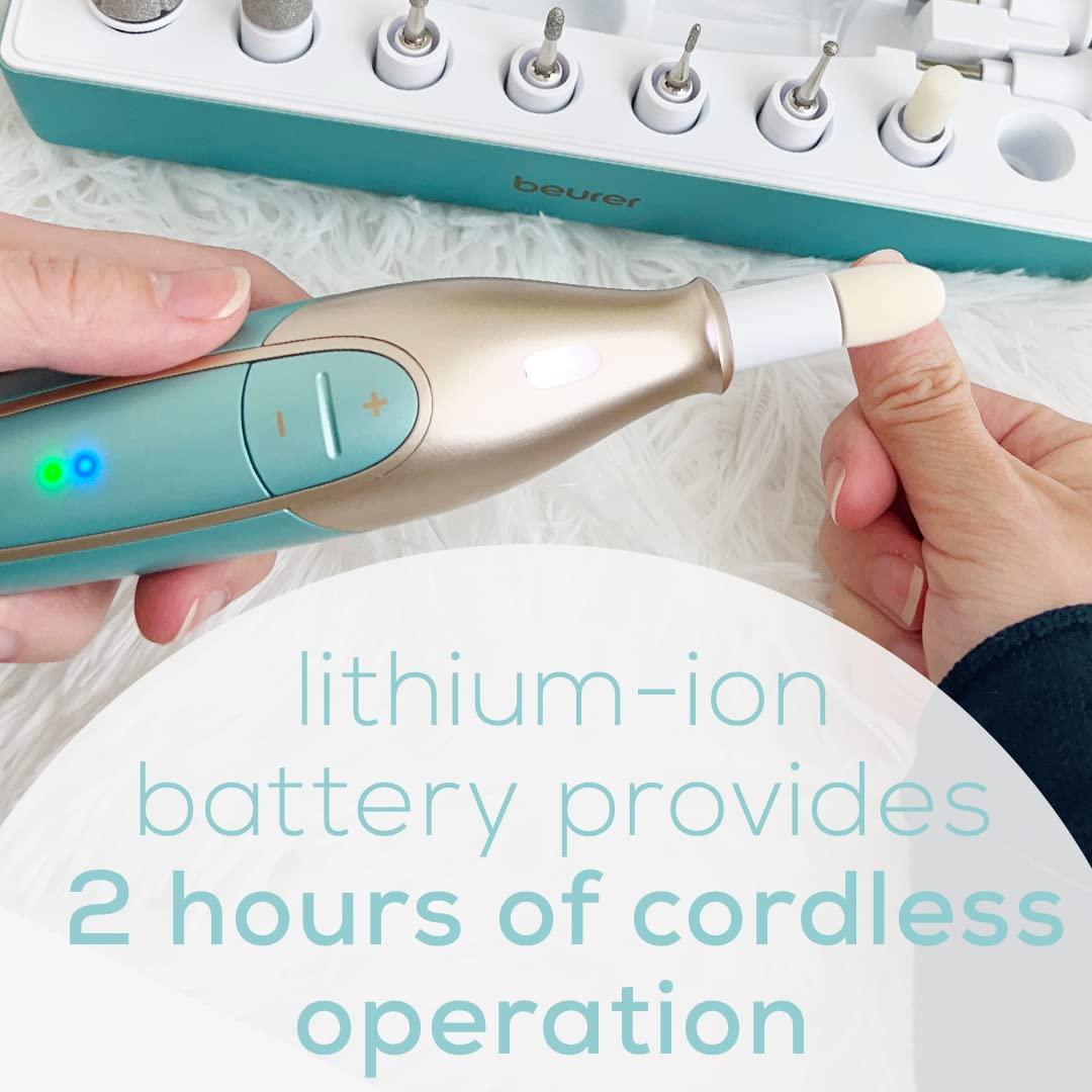 Beurer MP84 Taladro de Uñas Inalámbrico 14 Piezas