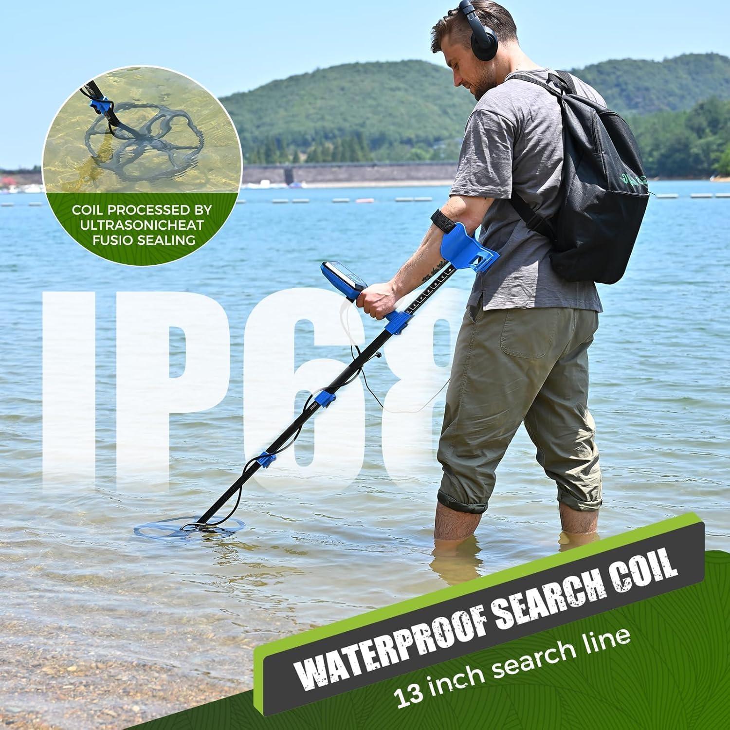 Detector de Metales Gbnryg T66 Profesional IP68 33 cm