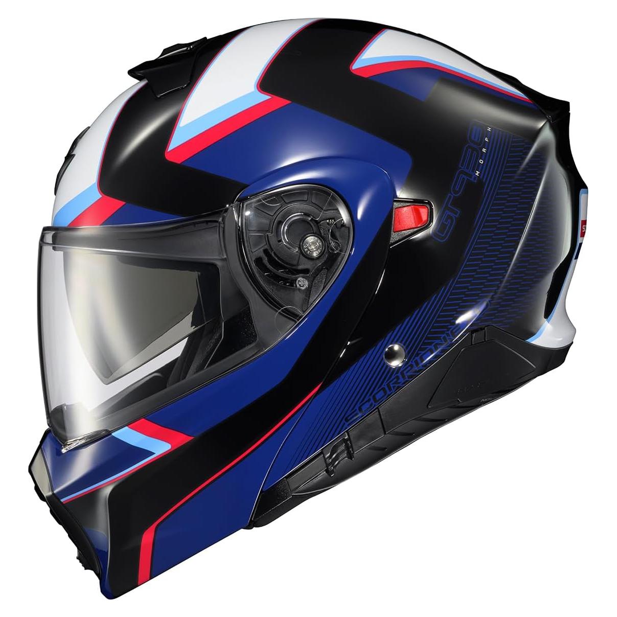 Casco Modular ScorpionEXO GT930 Azul/Rojo Extra Grande