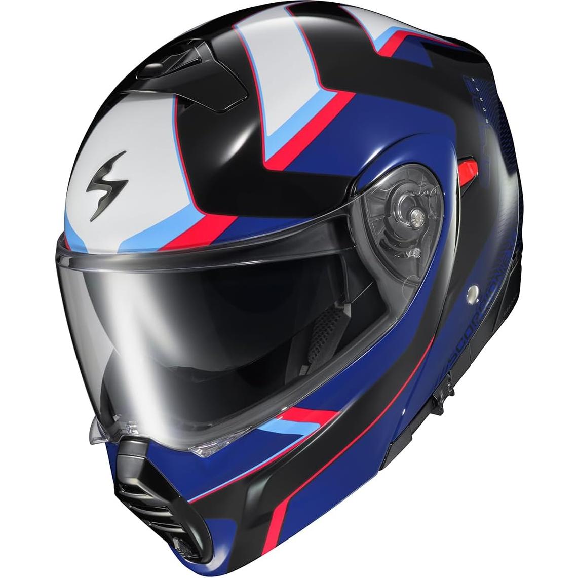 Casco Modular ScorpionEXO GT930 Azul/Rojo Pequeño Bluetooth