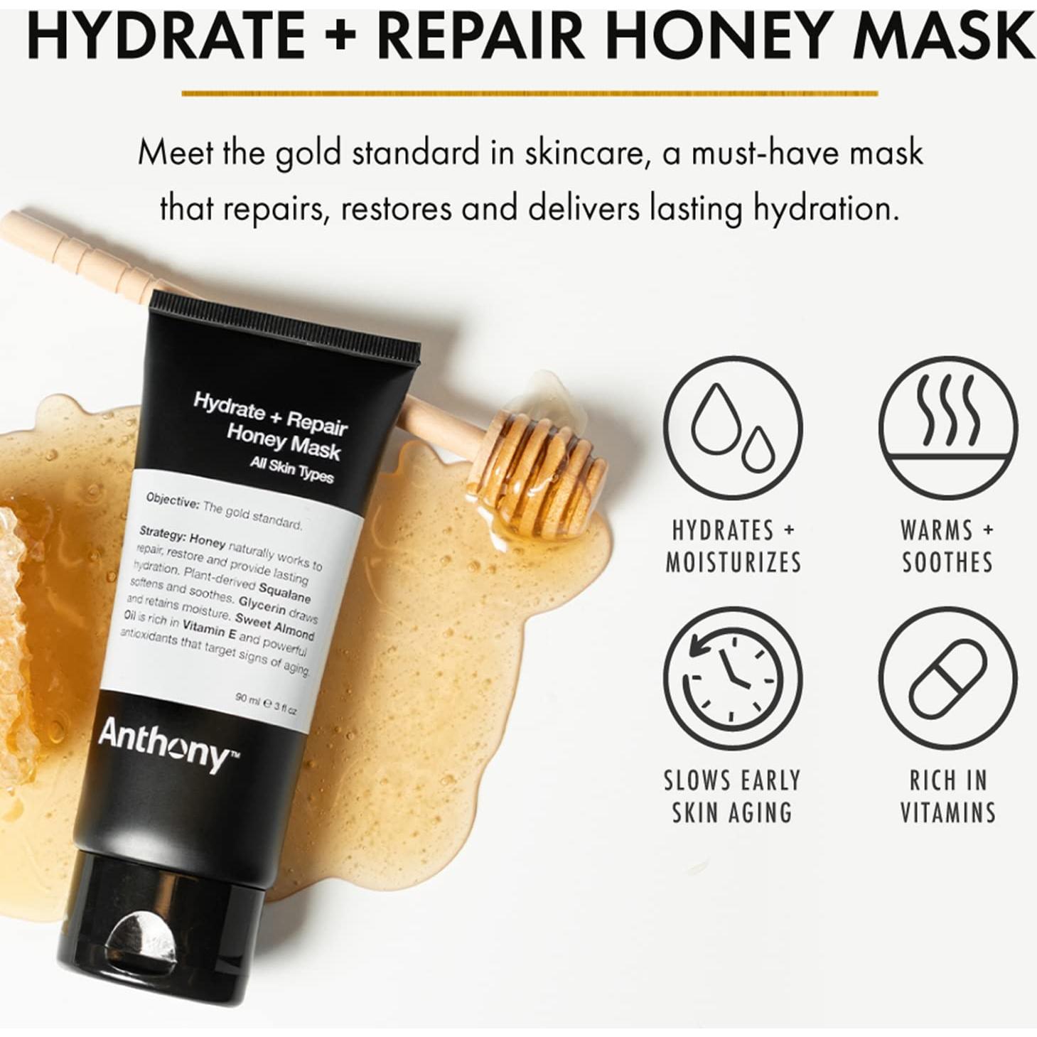 Máscara de Miel Anthony Hidratante 85g - Piel Seca a Normal