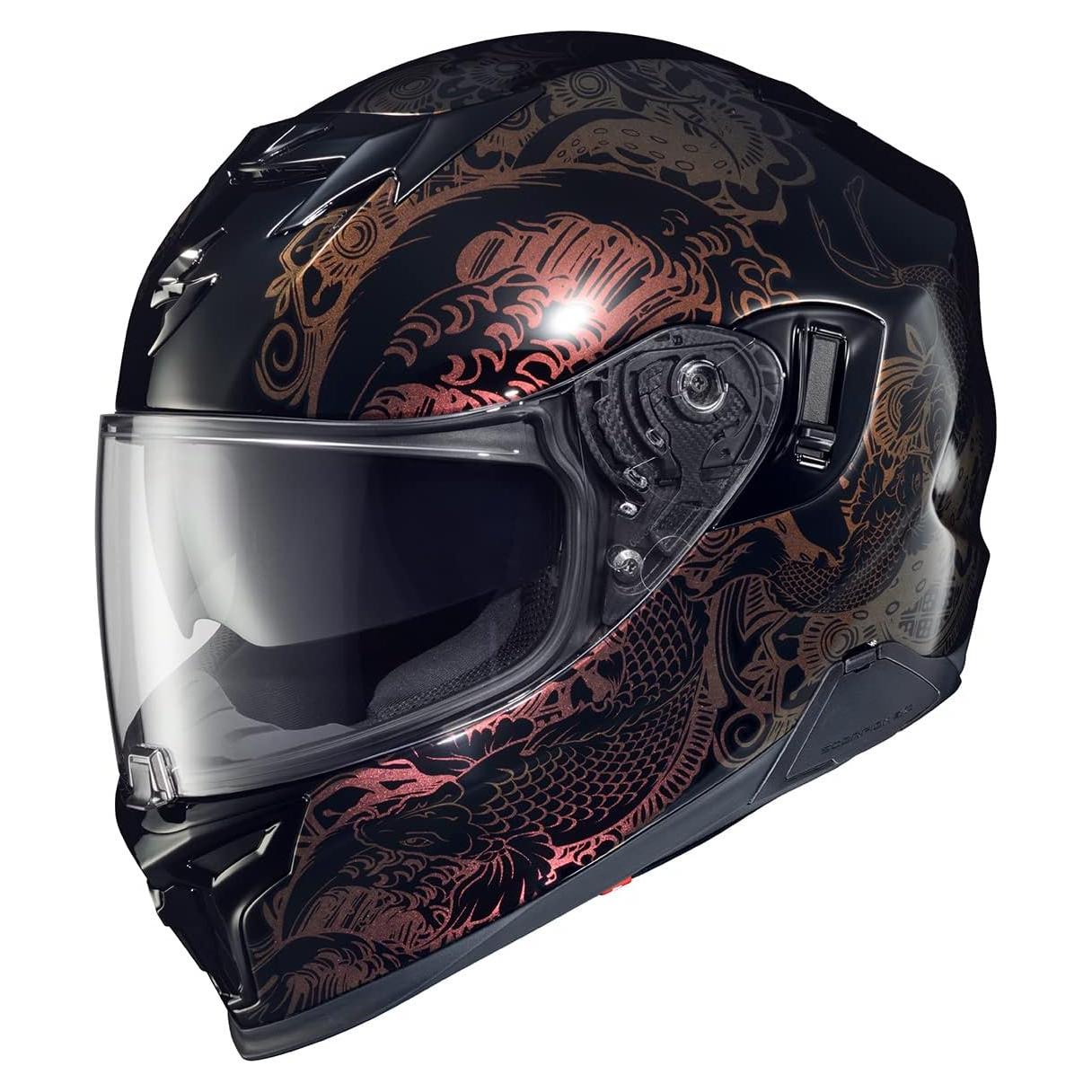 Casco ScorpionEXO EXO-T520 Nama-Sushi Negro/Cameleon P