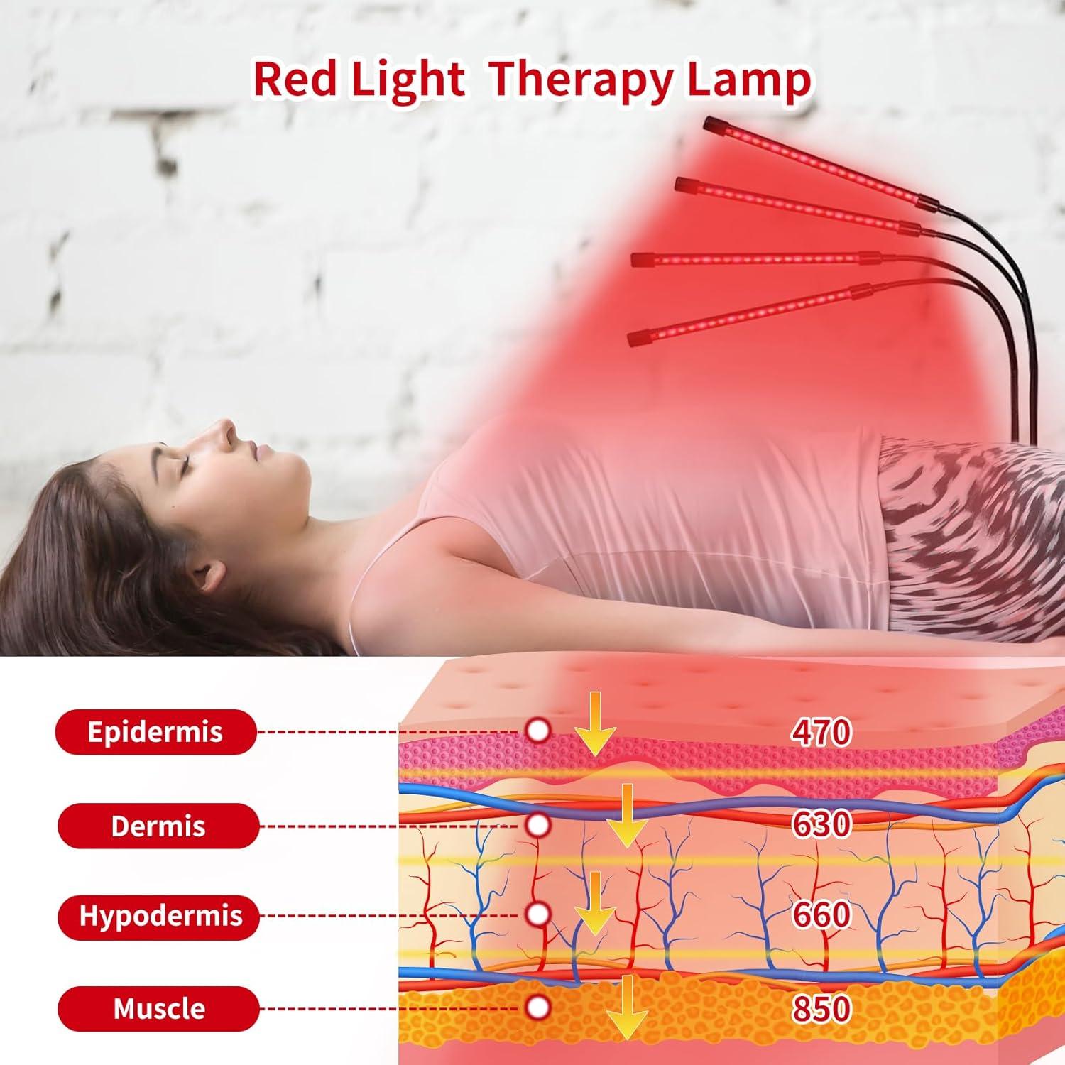 Lámpara de Terapia de Luz Roja y Infrarroja Haobei 660nm 850nm