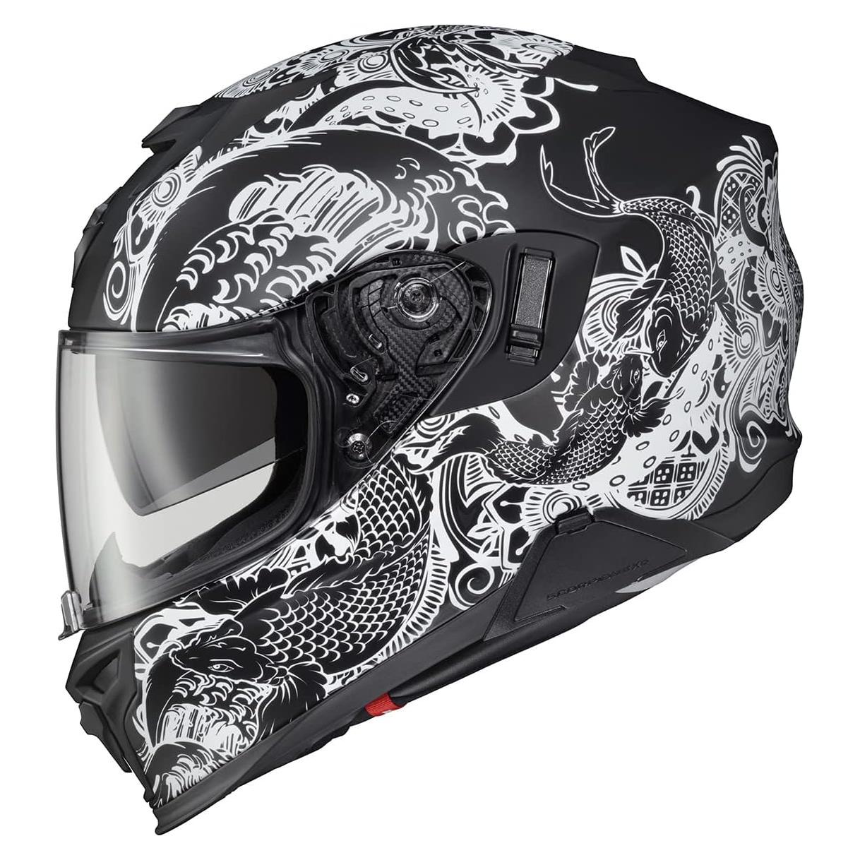 Casco ScorpionEXO EXO-T520 Nama-Sushi Negro/Blanco X-Pequeño
