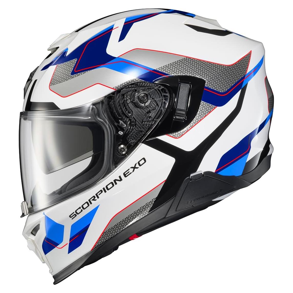 Casco Integral ScorpionEXO T520 Zuse Blanco/Azul 2.18kg