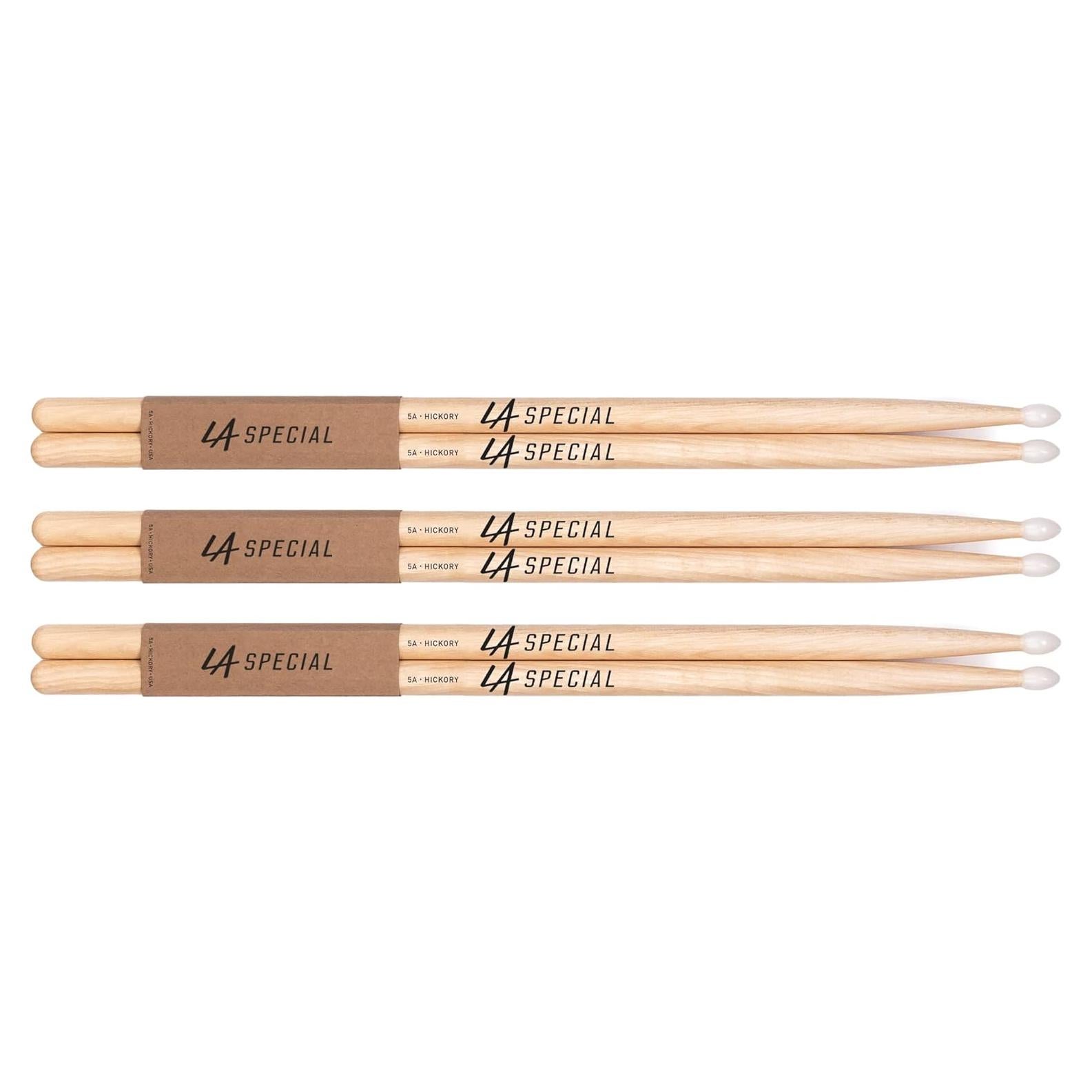 Palos de Batería 5A ProMark LA Specials - 3 Pares de Nogal