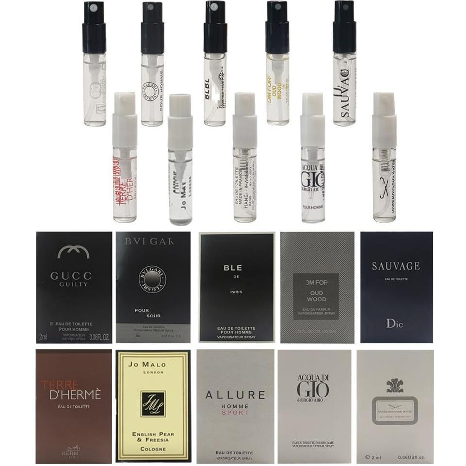 Conjunto de Muestras de Colonia para Hombres Sufeasdf 10 Piezas