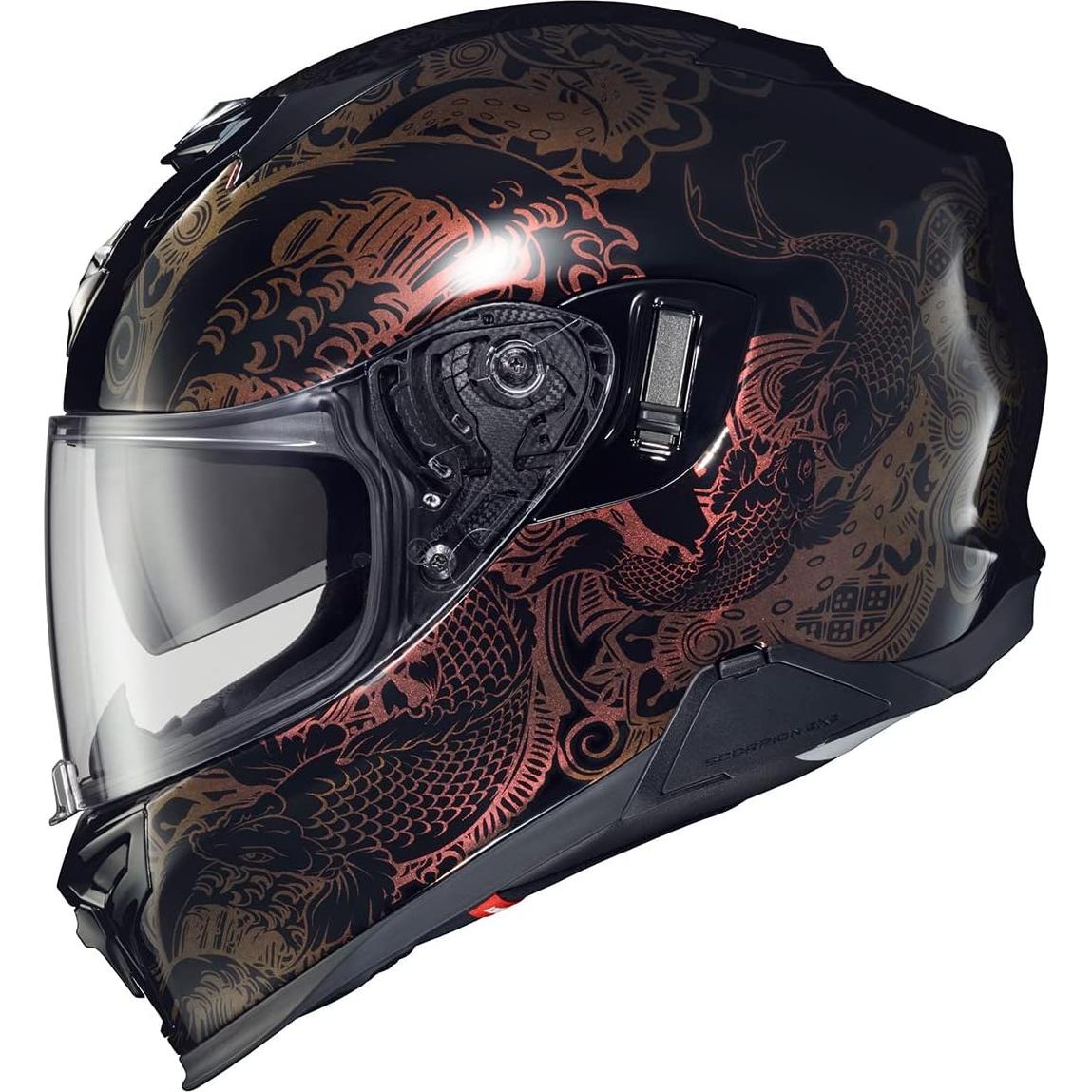 Casco ScorpionEXO EXO-T520 Nama-Sushi Negro/Cameleon X-Pequeño