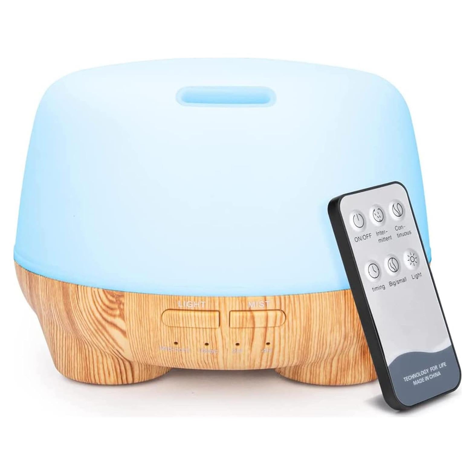 Difusor de Aceite Esencial Marchred 500ML Ultrasónico con Control Remoto