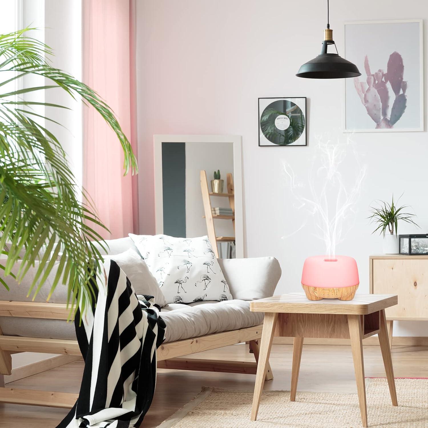 Difusor de Aceite Esencial Marchred 500ML Ultrasónico con Control Remoto