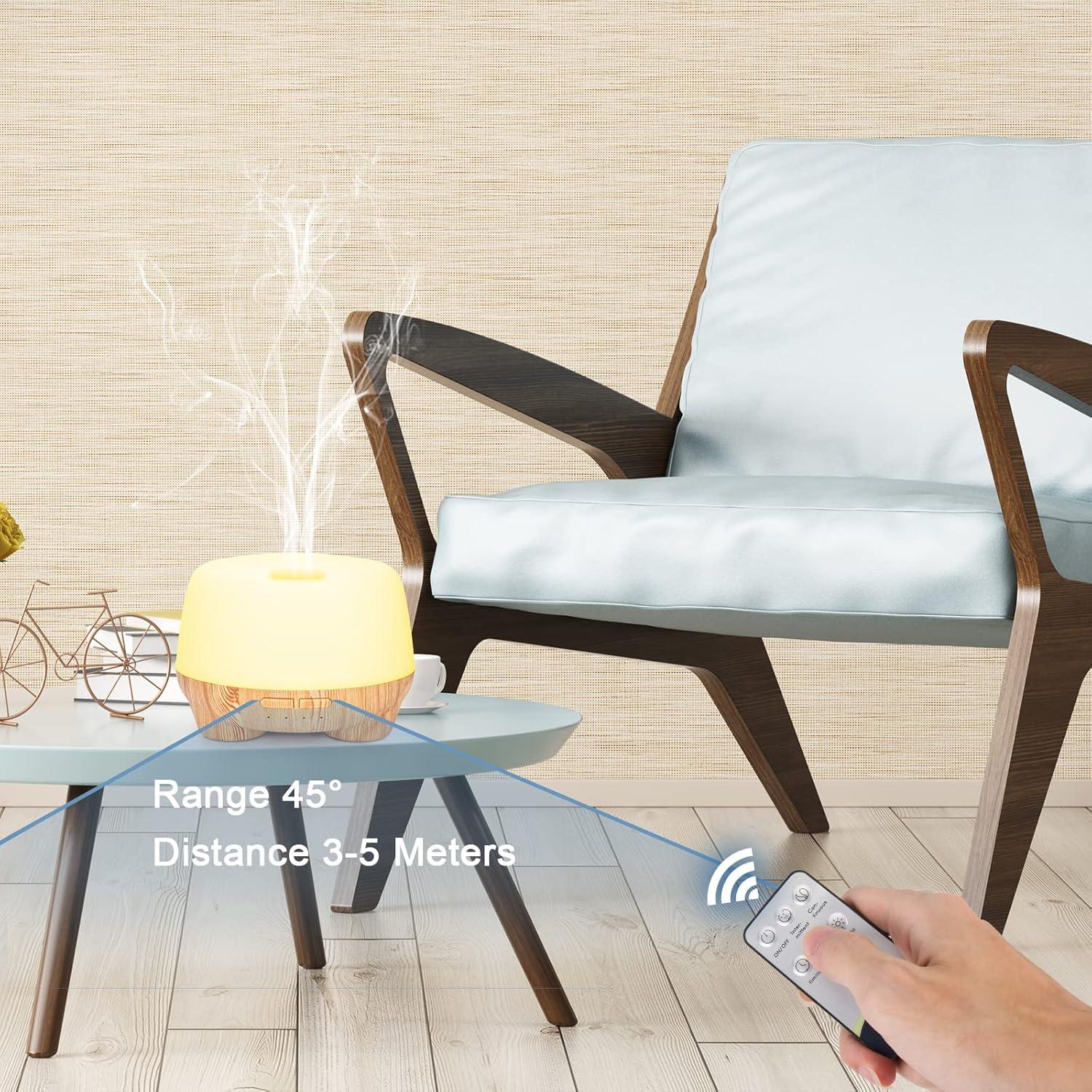 Difusor de Aceite Esencial Marchred 500ML Ultrasónico con Control Remoto