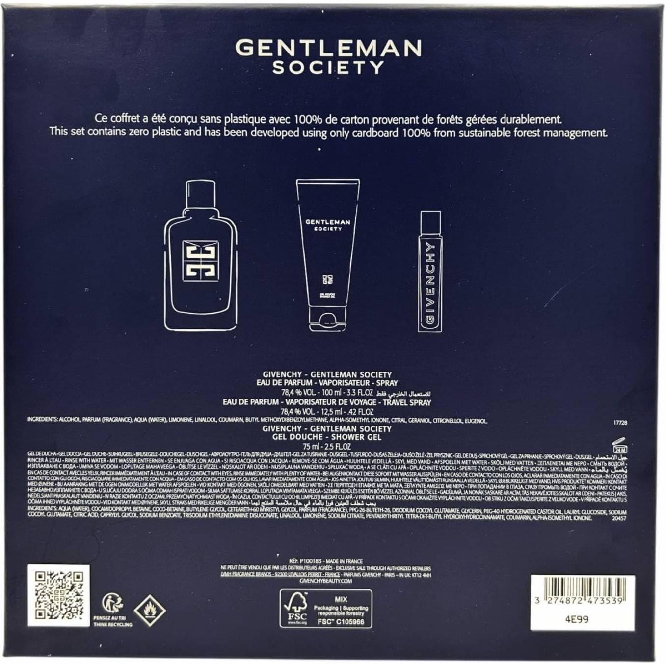 Set de Regalo Givenchy Gentleman 3 Piezas Eau de Parfum 100 ml