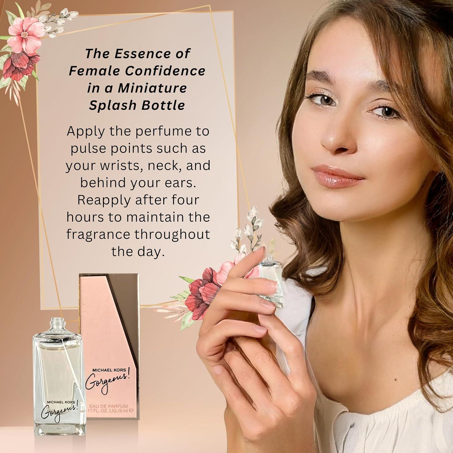 Gorgeous Perfume for Women Mini Splash EDP 0.17 Fl Oz…