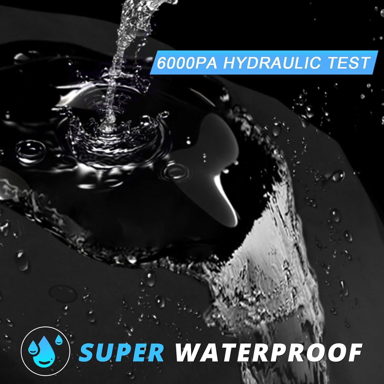 Cubierta de Motocicleta XYZCTEM Negra - Impermeable hasta 2.21m