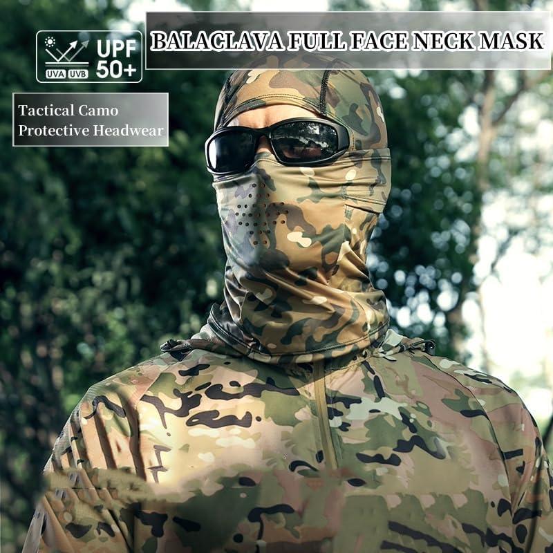 Máscara Balaclava Camo UV para Ciclismo y Motocicleta