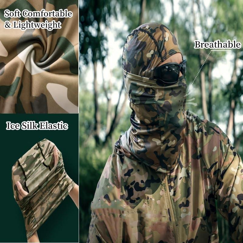 Máscara Balaclava Camo UV para Ciclismo y Motocicleta