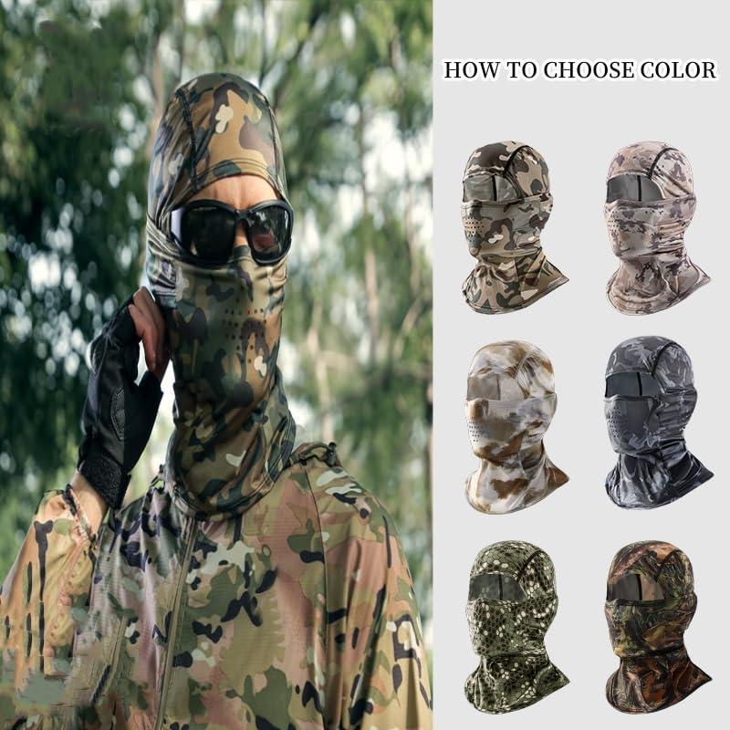 Máscara Balaclava Camo UV para Ciclismo y Motocicleta