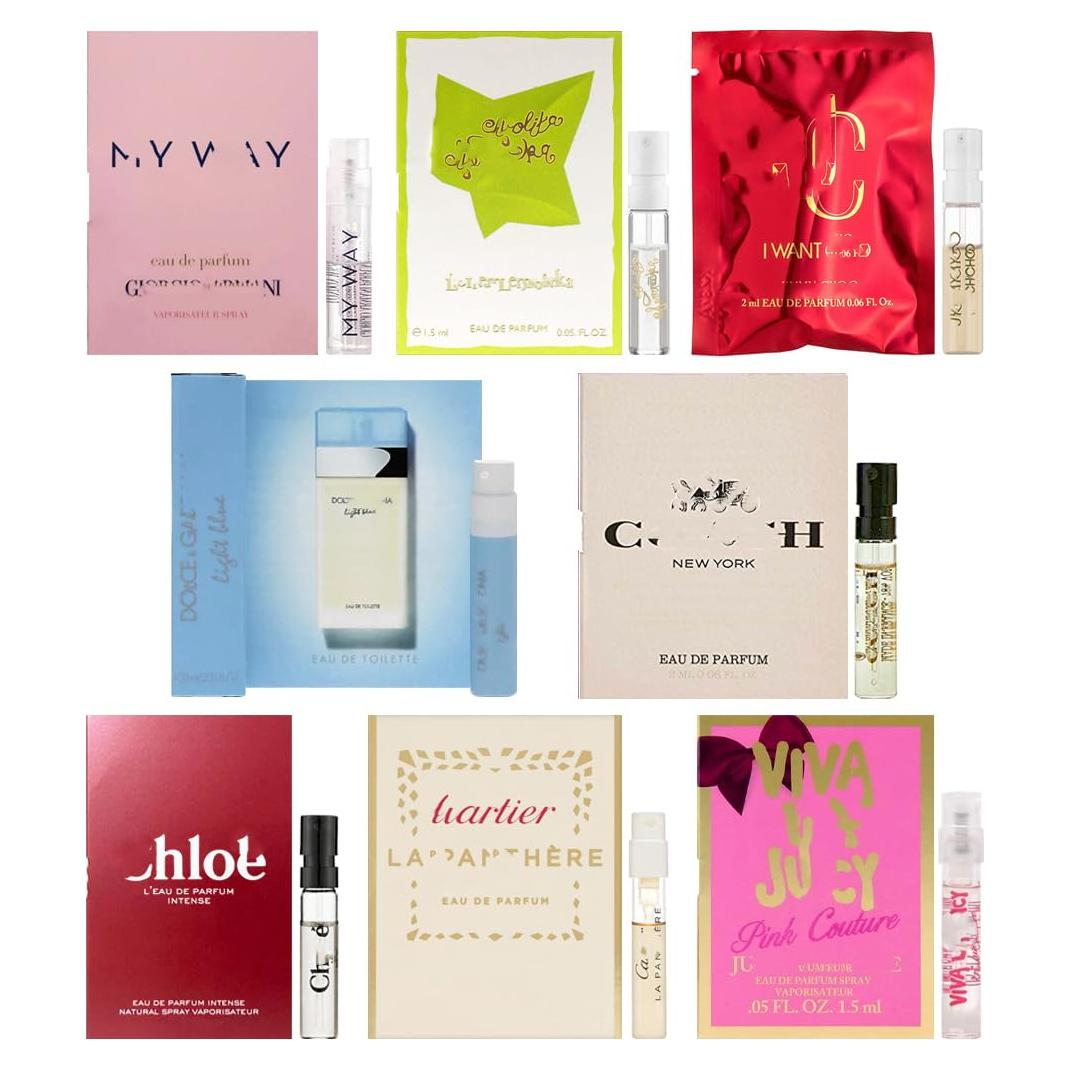 Set de 8 Viales de Muestra de Fragancias para Mujeres