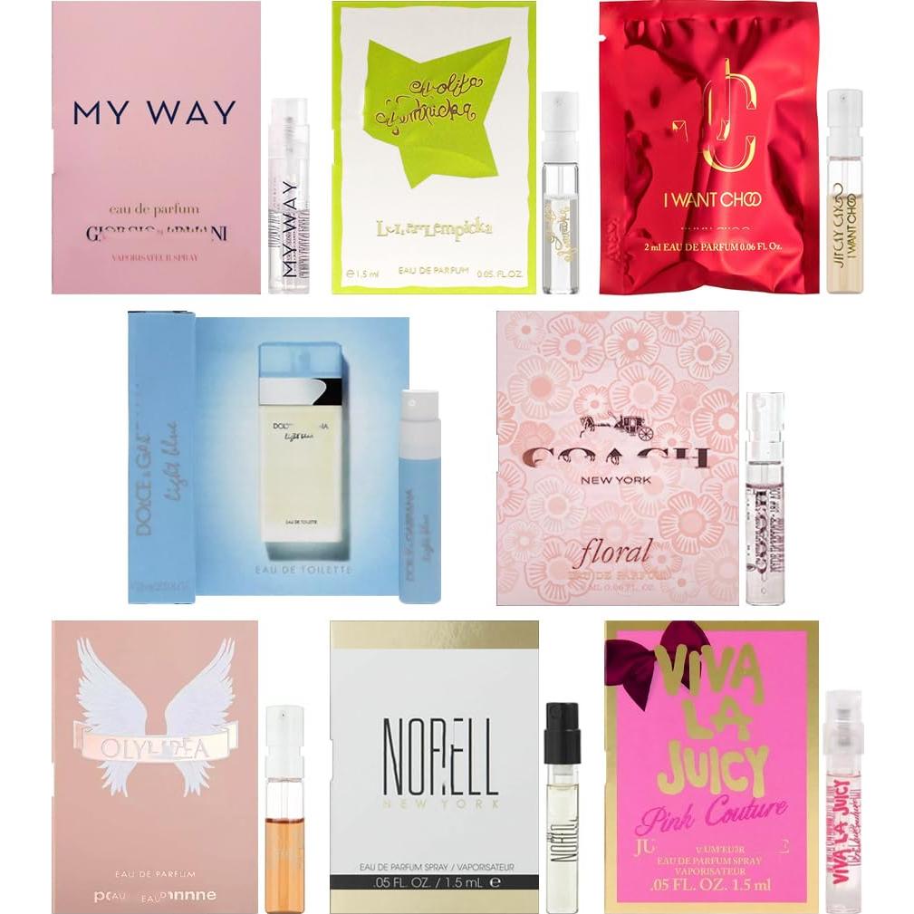 Set de 8 Viales de Muestra de Fragancias para Mujeres