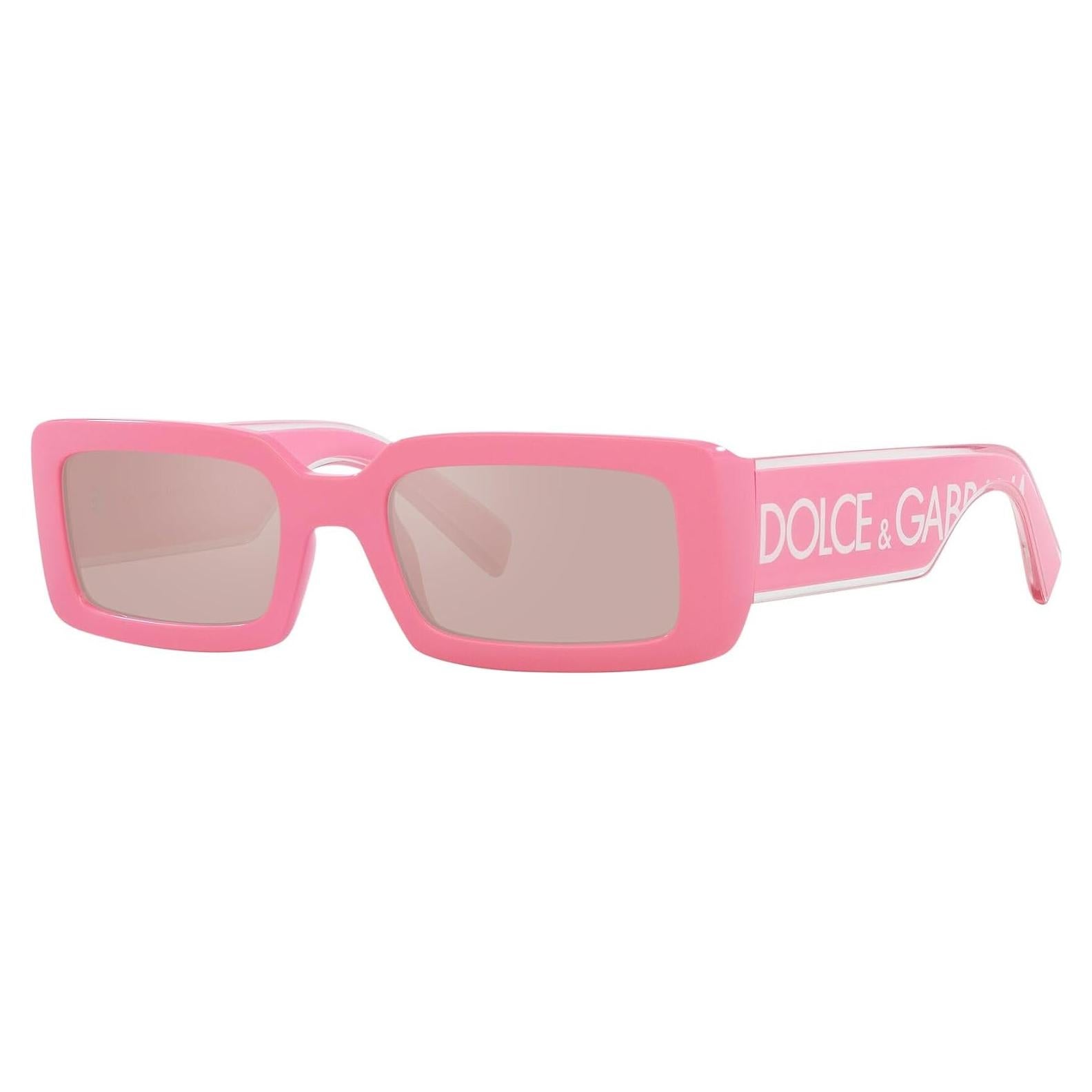 Gafas de sol rectangulares Dolce & Gabbana mujer rosa