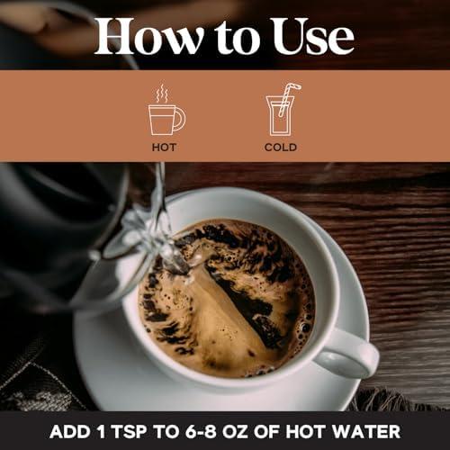 Café Instantáneo Orgánico Dolce Superfoods 396g - Sabor Intenso