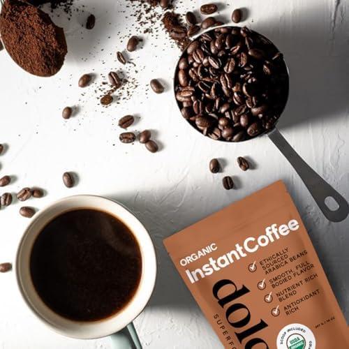 Café Instantáneo Orgánico Dolce Superfoods 396g - Sabor Intenso