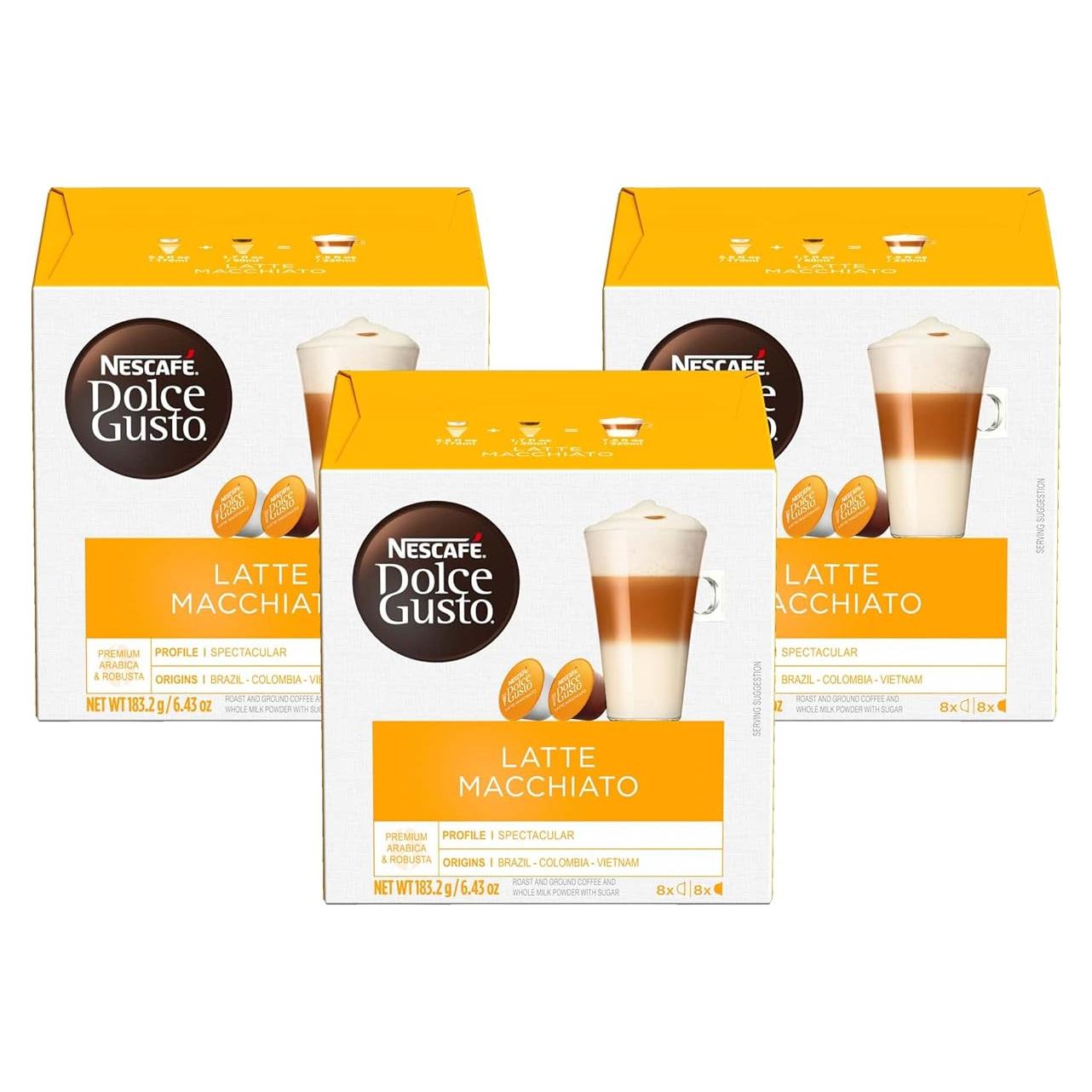 Cápsulas de Café Nescafé Dolce Gusto Latte Macchiato 16 Unidades