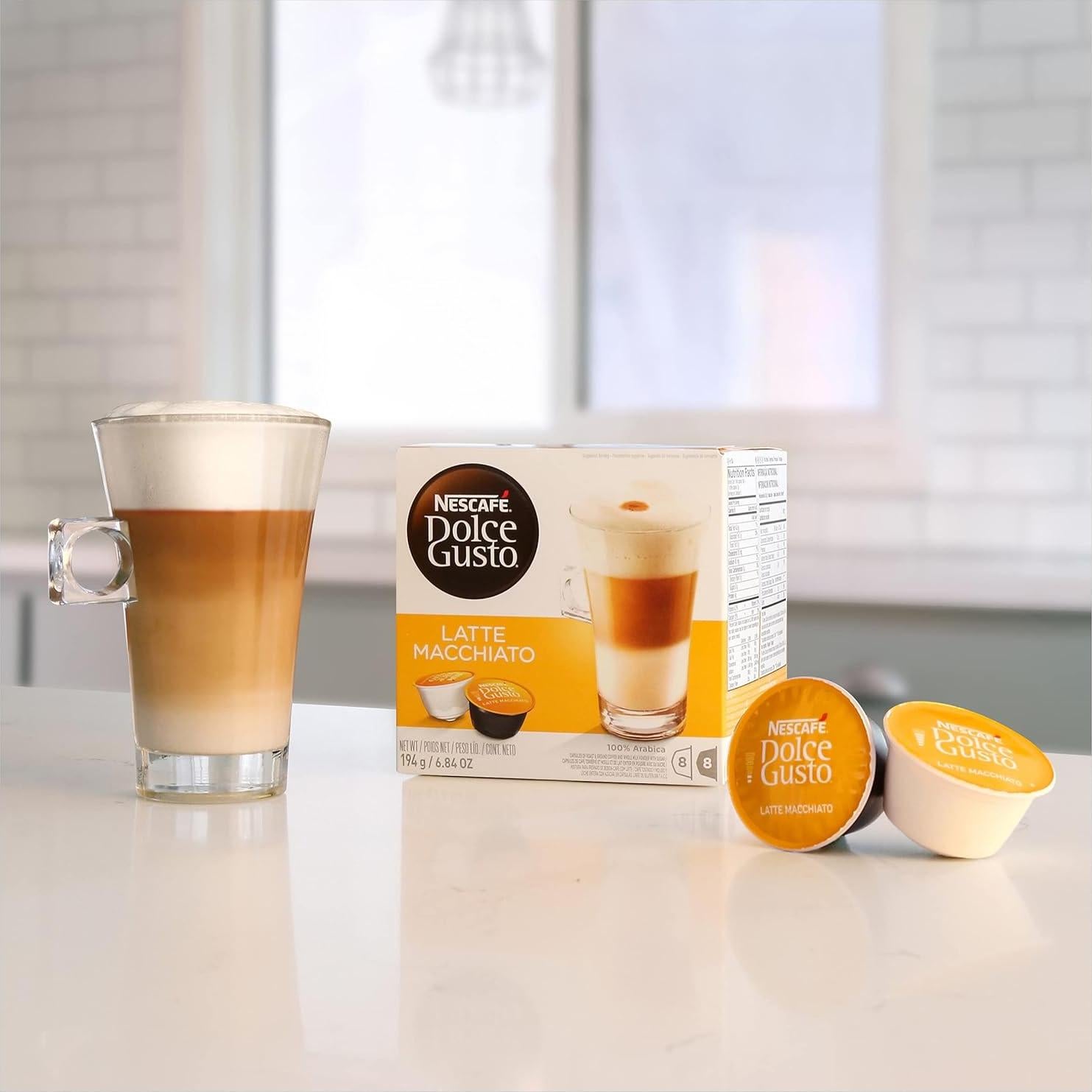 Cápsulas de Café Nescafé Dolce Gusto Latte Macchiato 16 Unidades