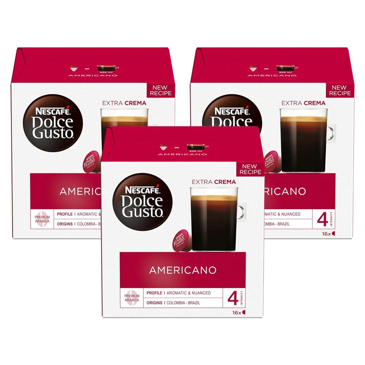 Cápsulas de Café Nescafé Dolce Gusto Americano 36 Unidades