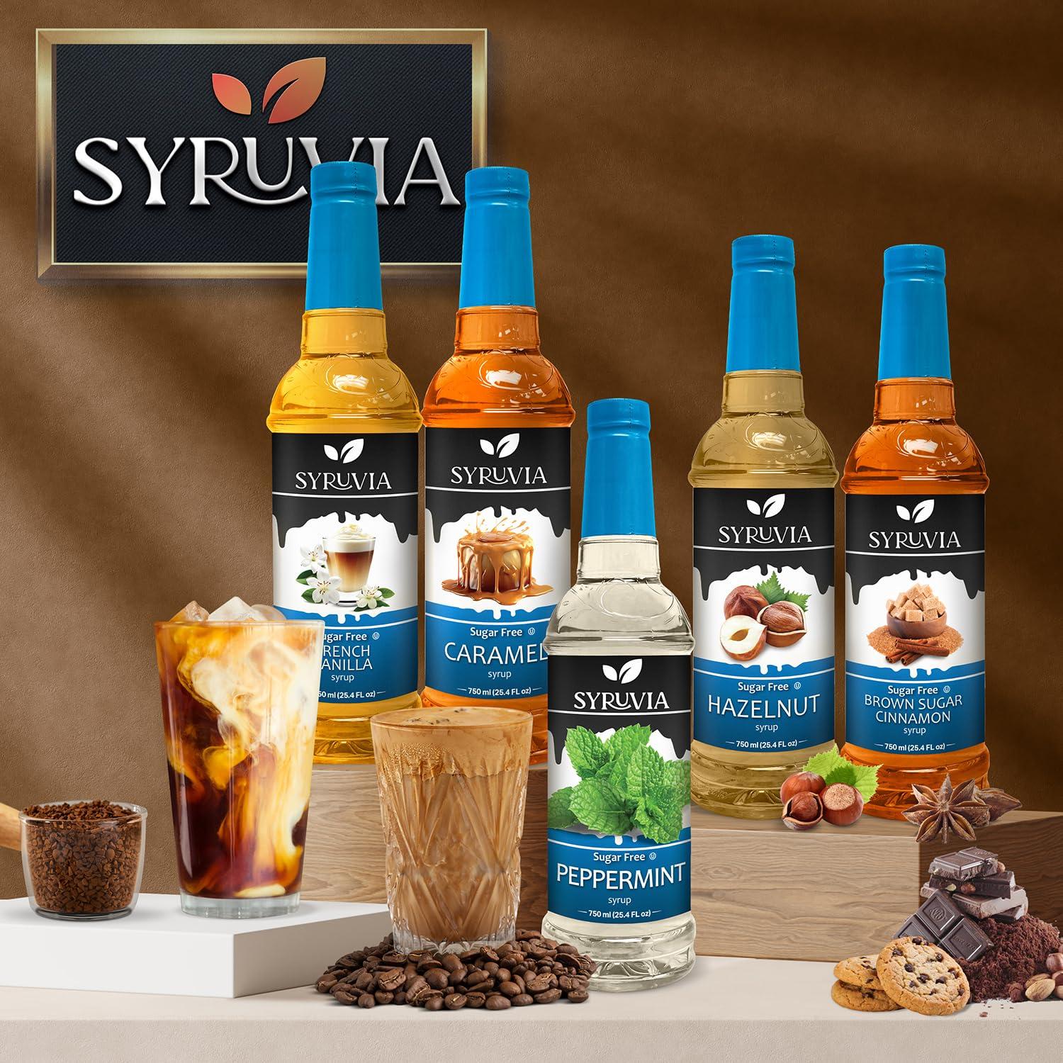 Jarabe Sin Azúcar Canela Dolce Syruvia 750 ml para Café