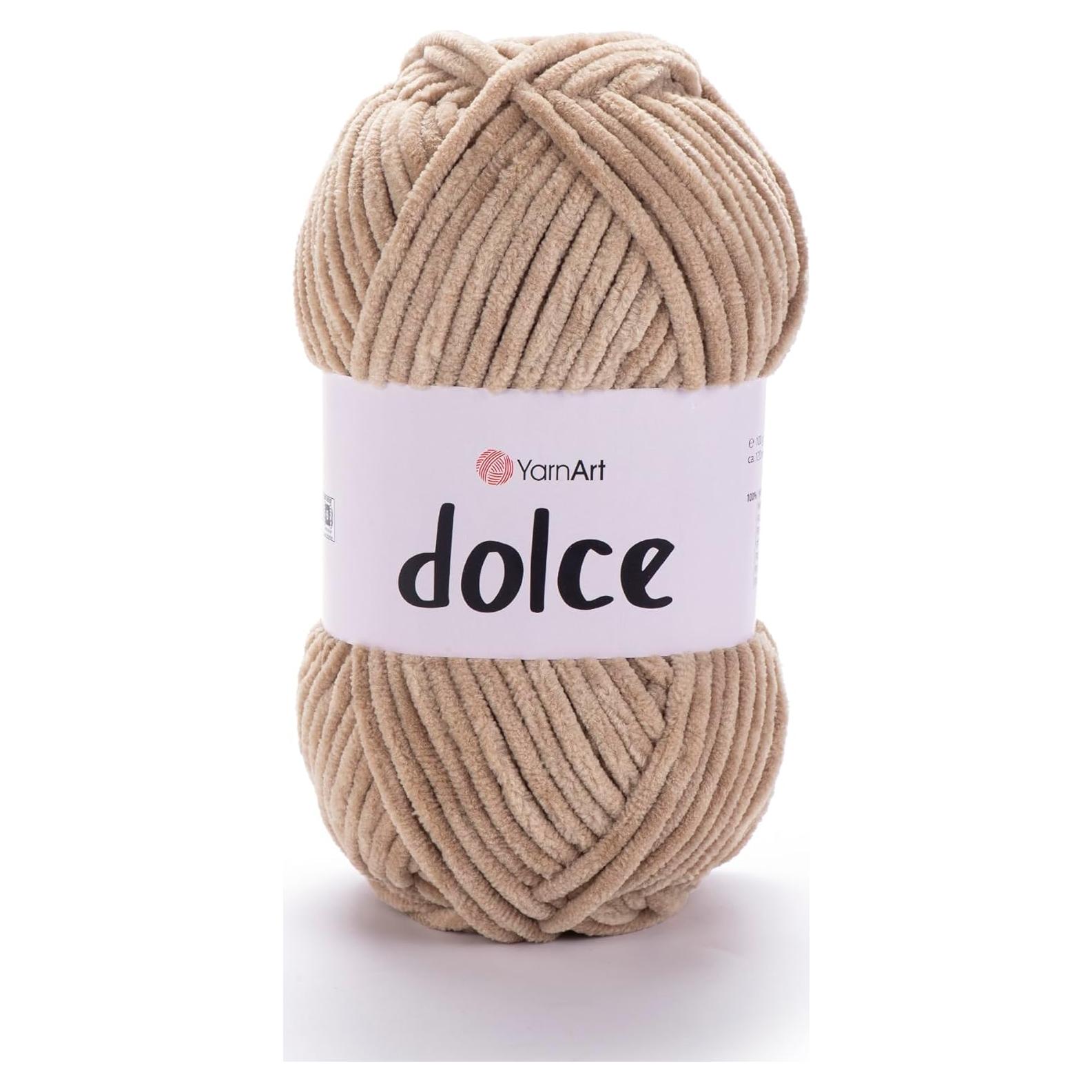 Hilo Chenille Velvet YarnArt Dolce 100g 120m Super Grueso