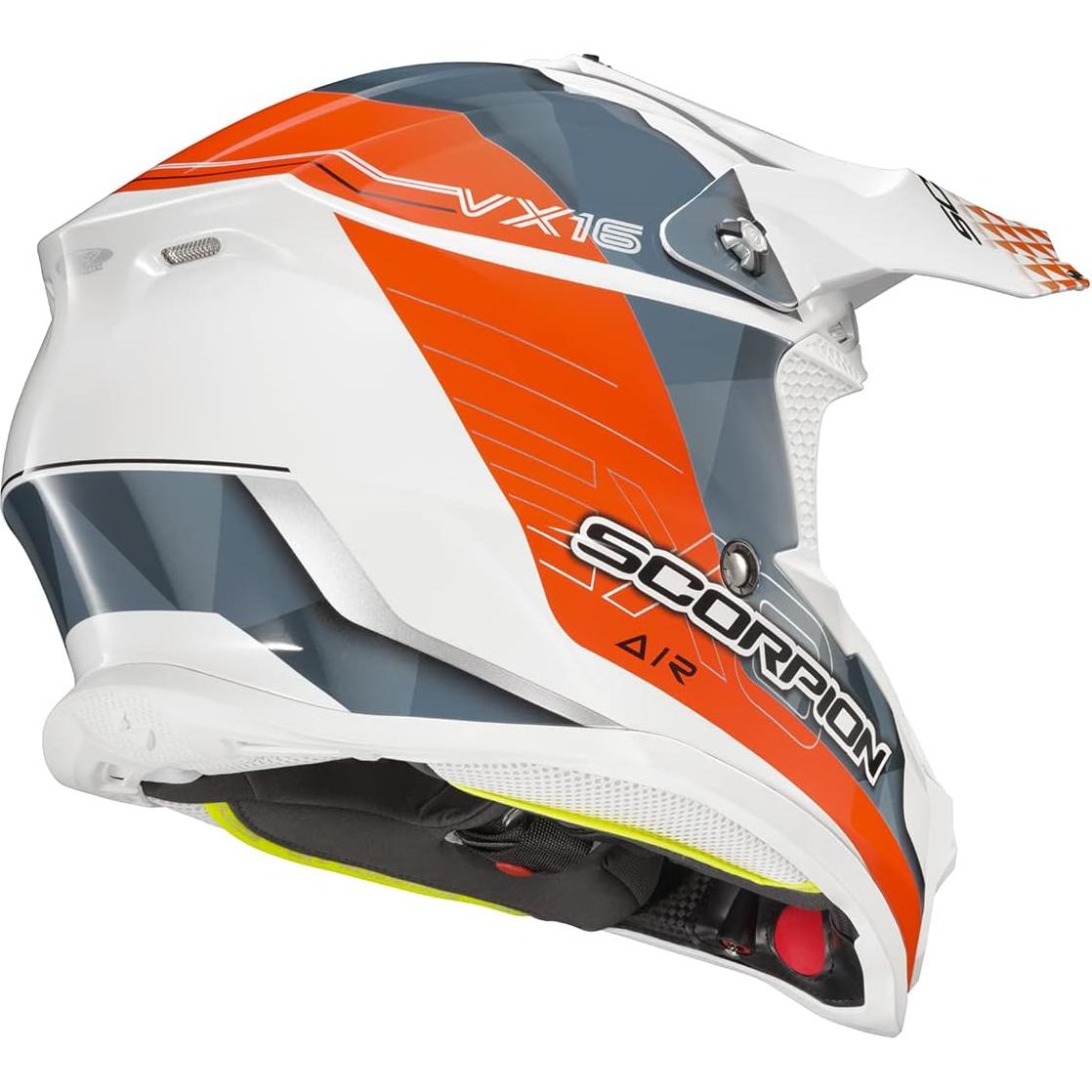 Casco ScorpionEXO VX-16 Off-Road Doble para Adultos - Naranja