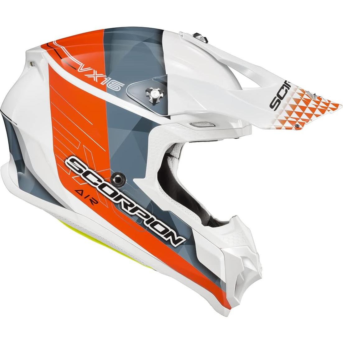 Casco ScorpionEXO VX-16 Off-Road Doble para Adultos - Naranja